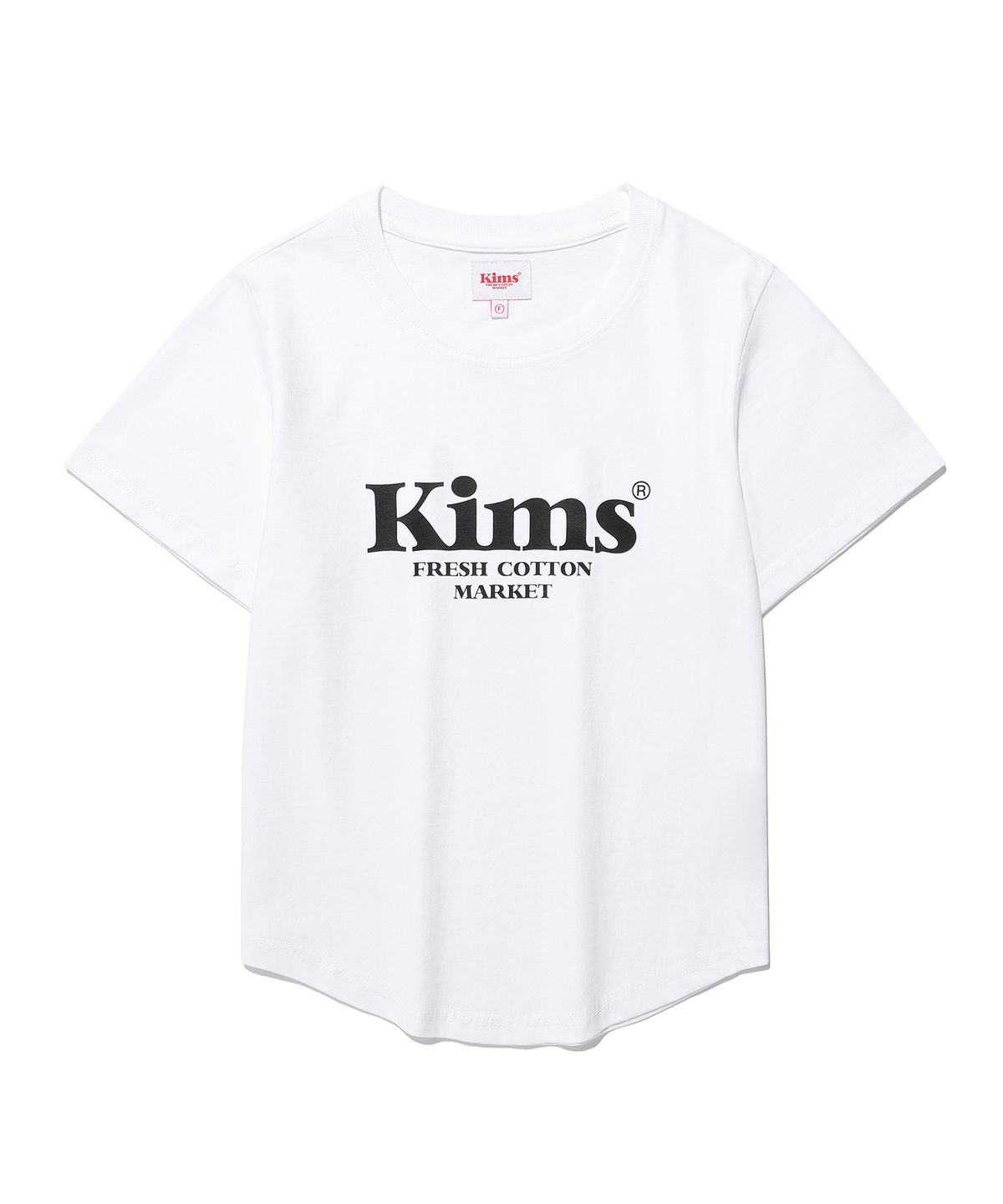킴스 프레시 코튼 마켓(KIMS FRESH COTTON MARKET) (Unisex) Kims Bam Logo Tee White(black)