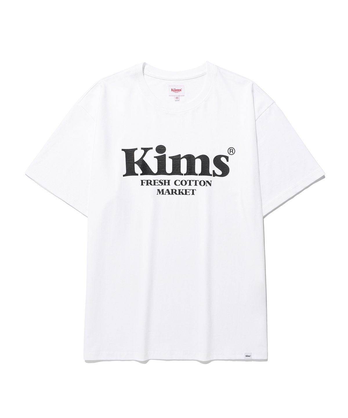 킴스 프레시 코튼 마켓(KIMS FRESH COTTON MARKET) (Unisex) Kims Bam Logo Tee White(black)