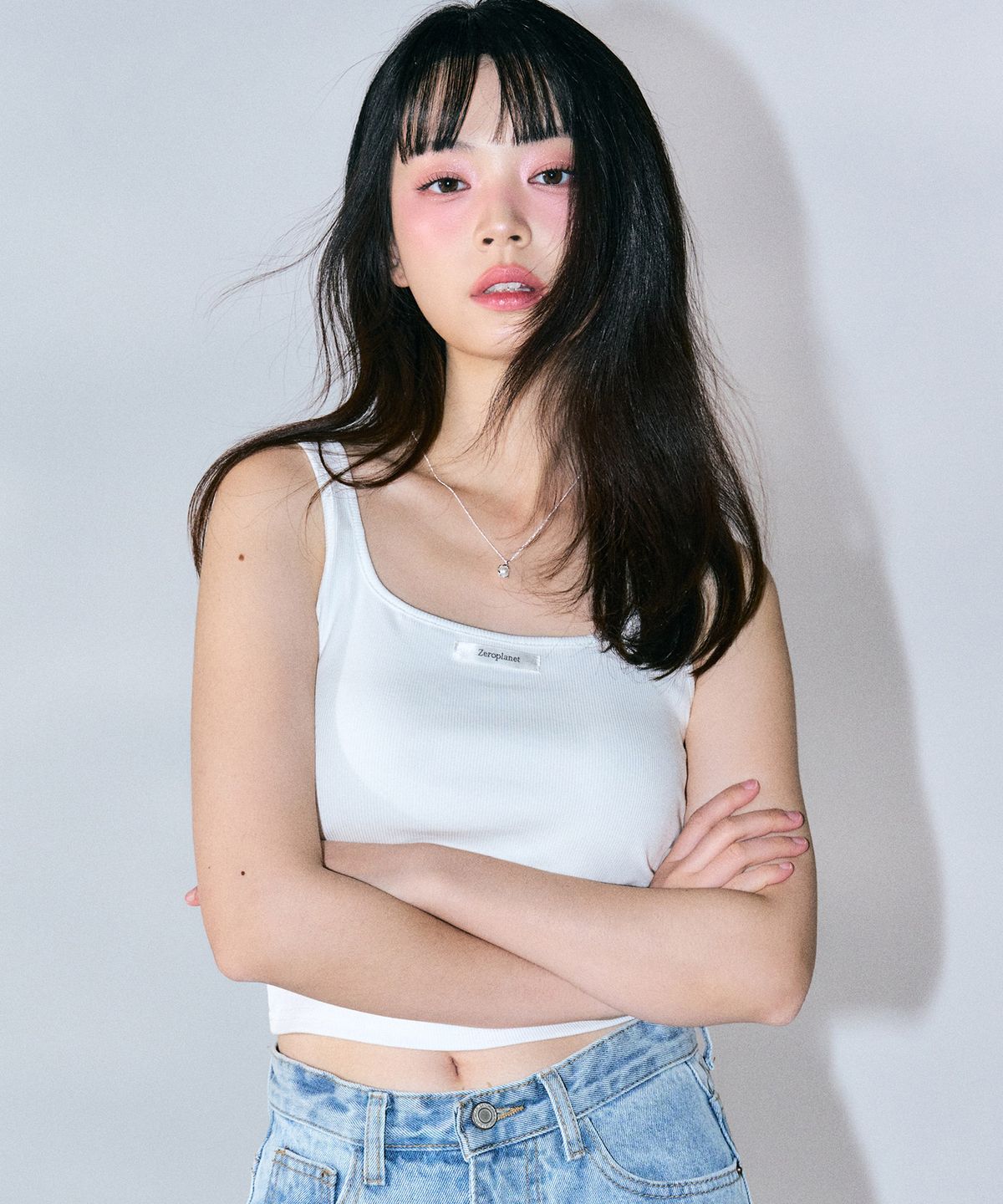 제로플래닛(ZEROPLANET) [캡 내장] 클래식 스퀘어 이너리스 [WHITE]