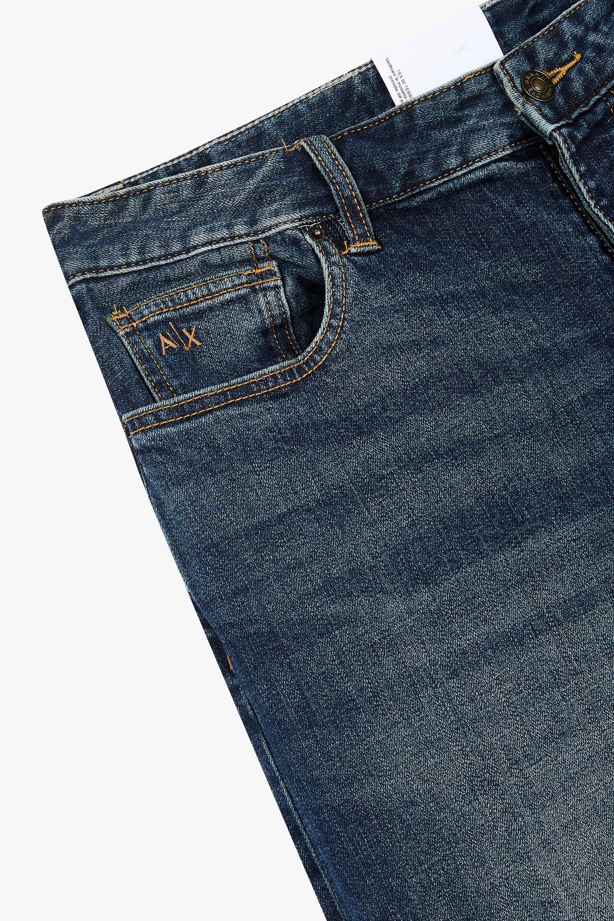 아르마니 익스체인지(ARMANI EXCHANGE) 남성 스트레치 릴랙스트 핏 데님 팬츠 _블루 A415140011