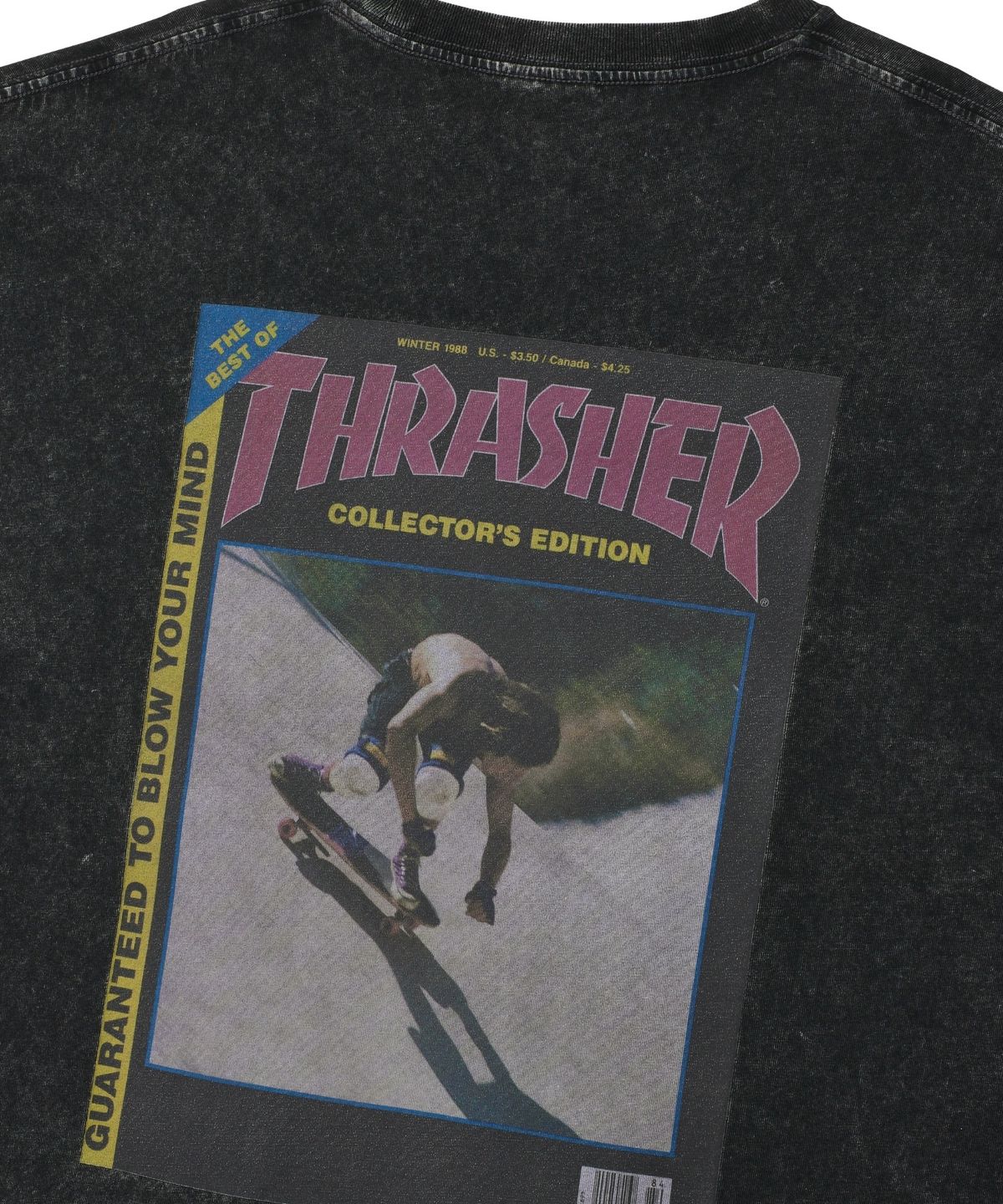 트레셔(THRASHER) 매거진 커버 그래픽 반팔 티셔츠 차콜