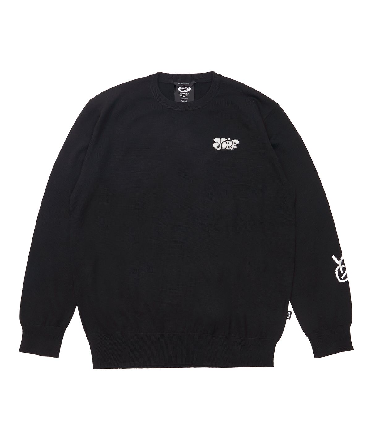 욜프(YORF) YORF KNIT CREWNECK B RABBIT BLACK
