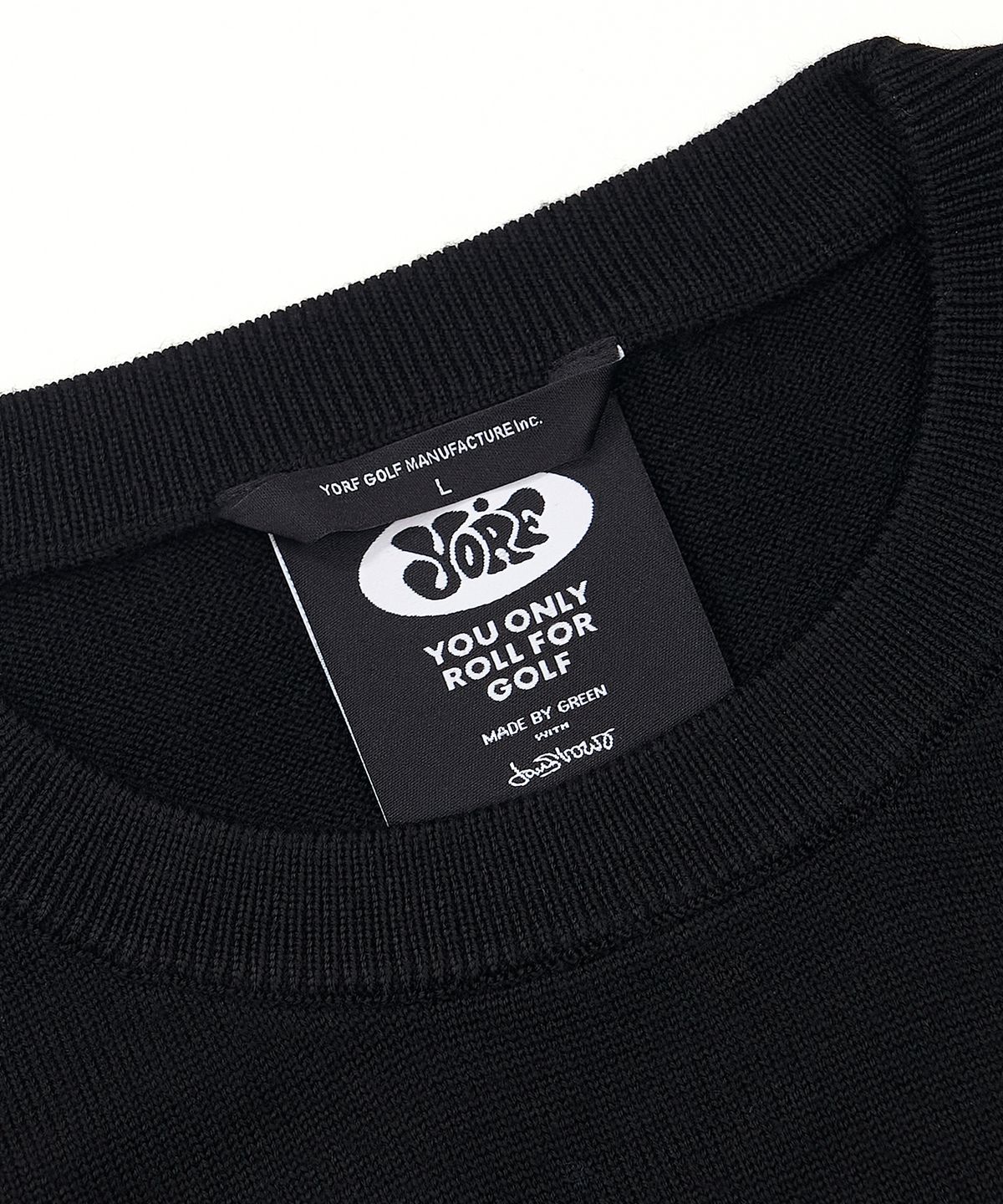 욜프(YORF) YORF KNIT CREWNECK B RABBIT BLACK