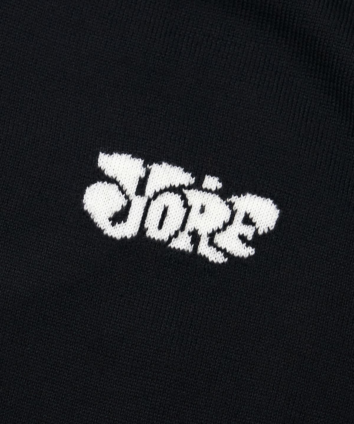 욜프(YORF) YORF KNIT CREWNECK B RABBIT BLACK