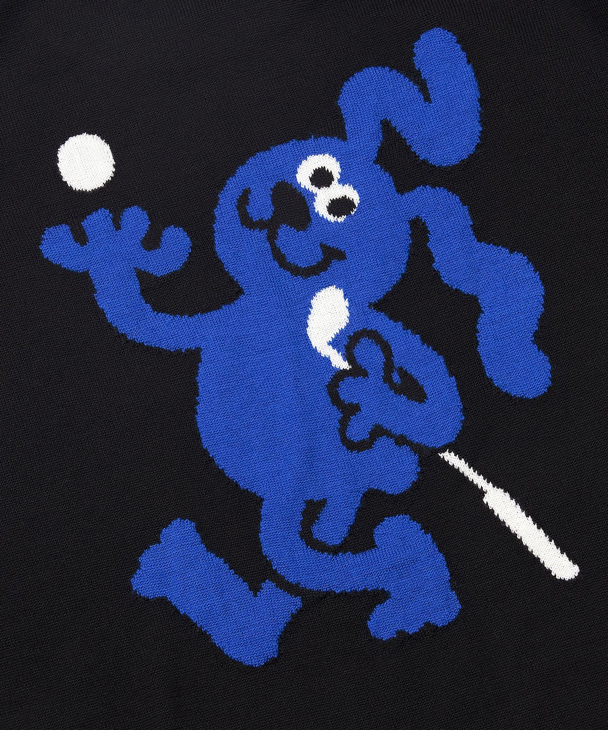 욜프(YORF) YORF KNIT CREWNECK B RABBIT BLACK