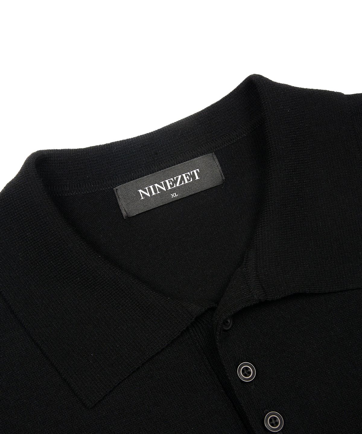나인제트(NINEZ) 라인 카라 머슬 니트_2color