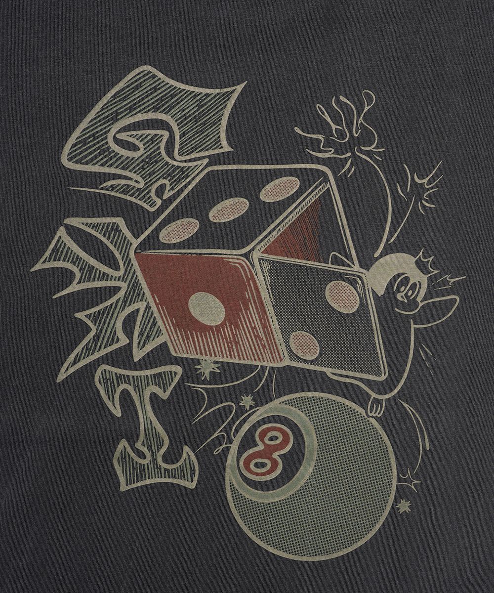 Pocket Gamer Pigment Short Sleeve T-Shirt Charcoal