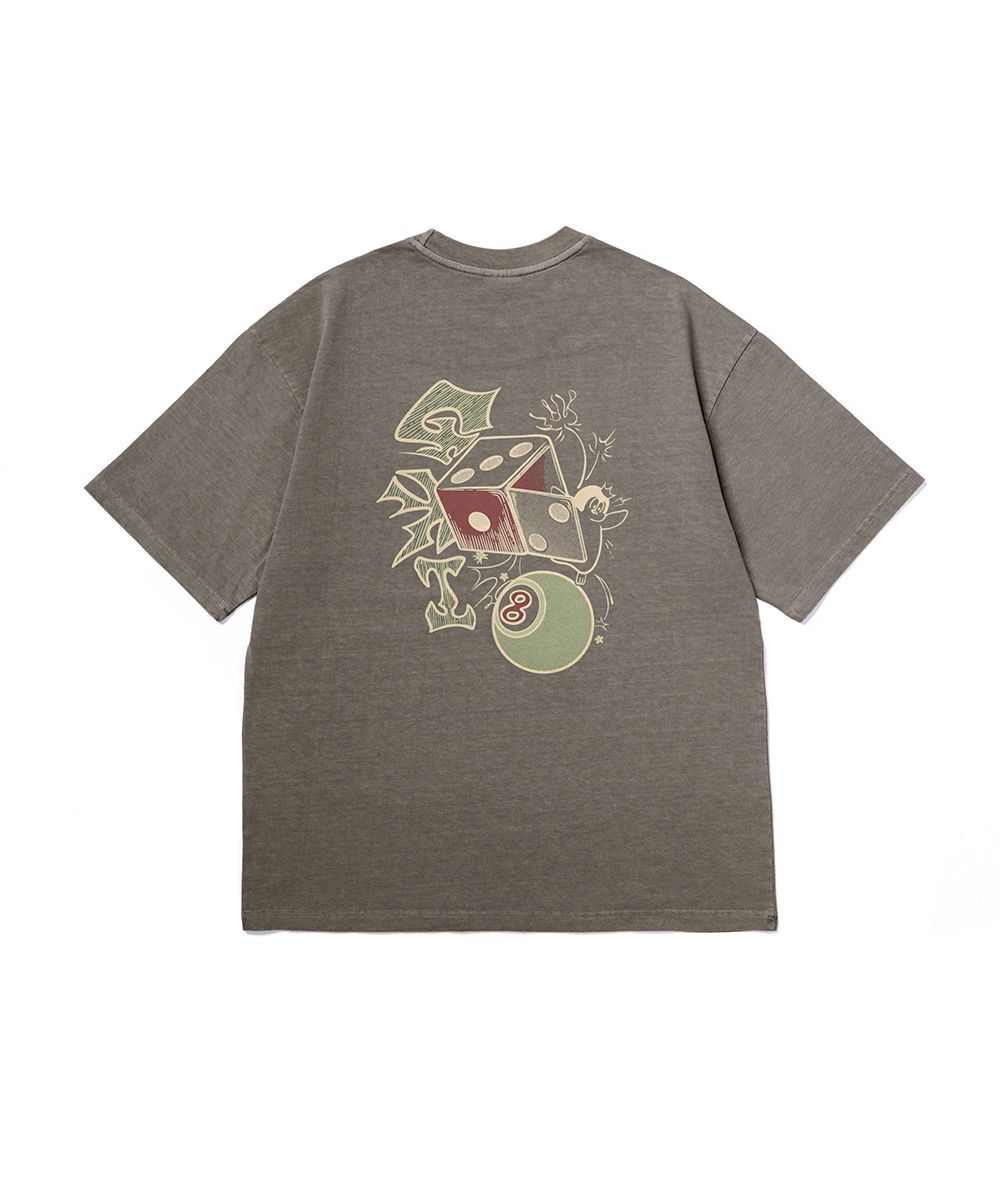 Pocket Gamer Pigment Short Sleeve T-Shirt Khaki Mocha