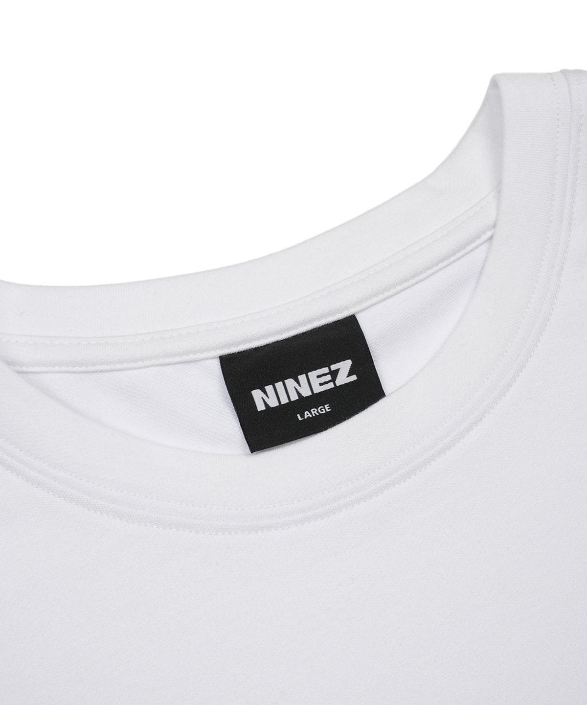 나인제트(NINEZ) 헤비메쉬 절개 와이드 오버핏 티셔츠_2color