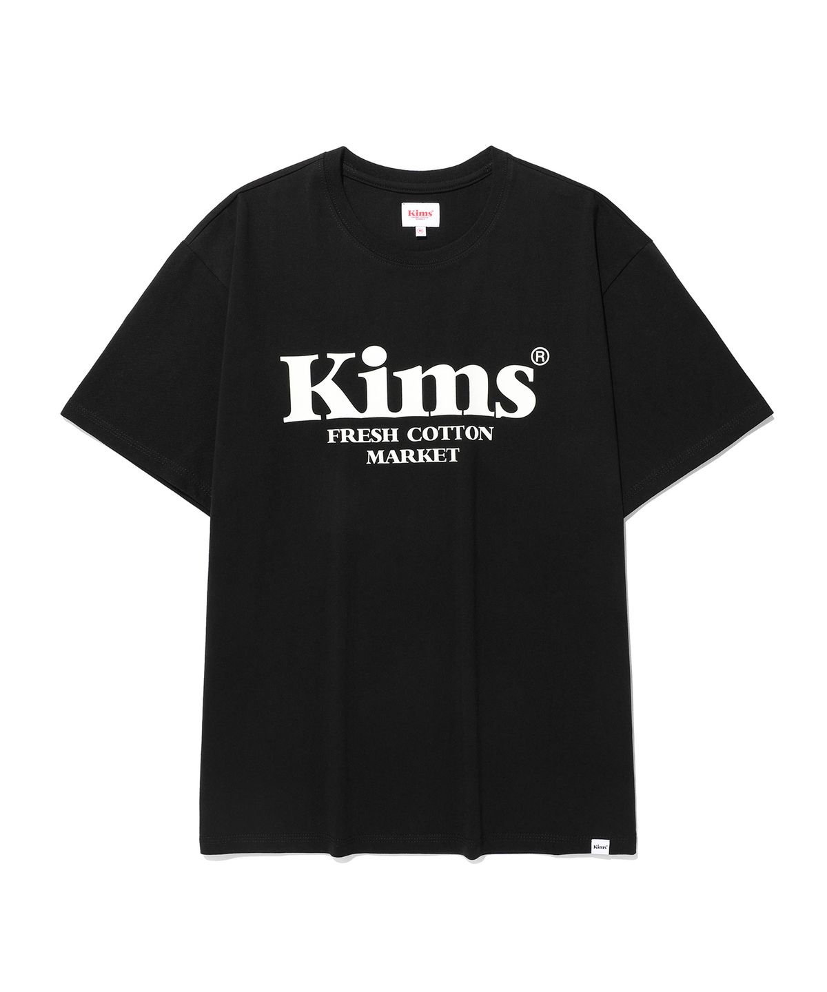 킴스 프레시 코튼 마켓(KIMS FRESH COTTON MARKET) (Unisex) Kims Bam Logo Tee Black