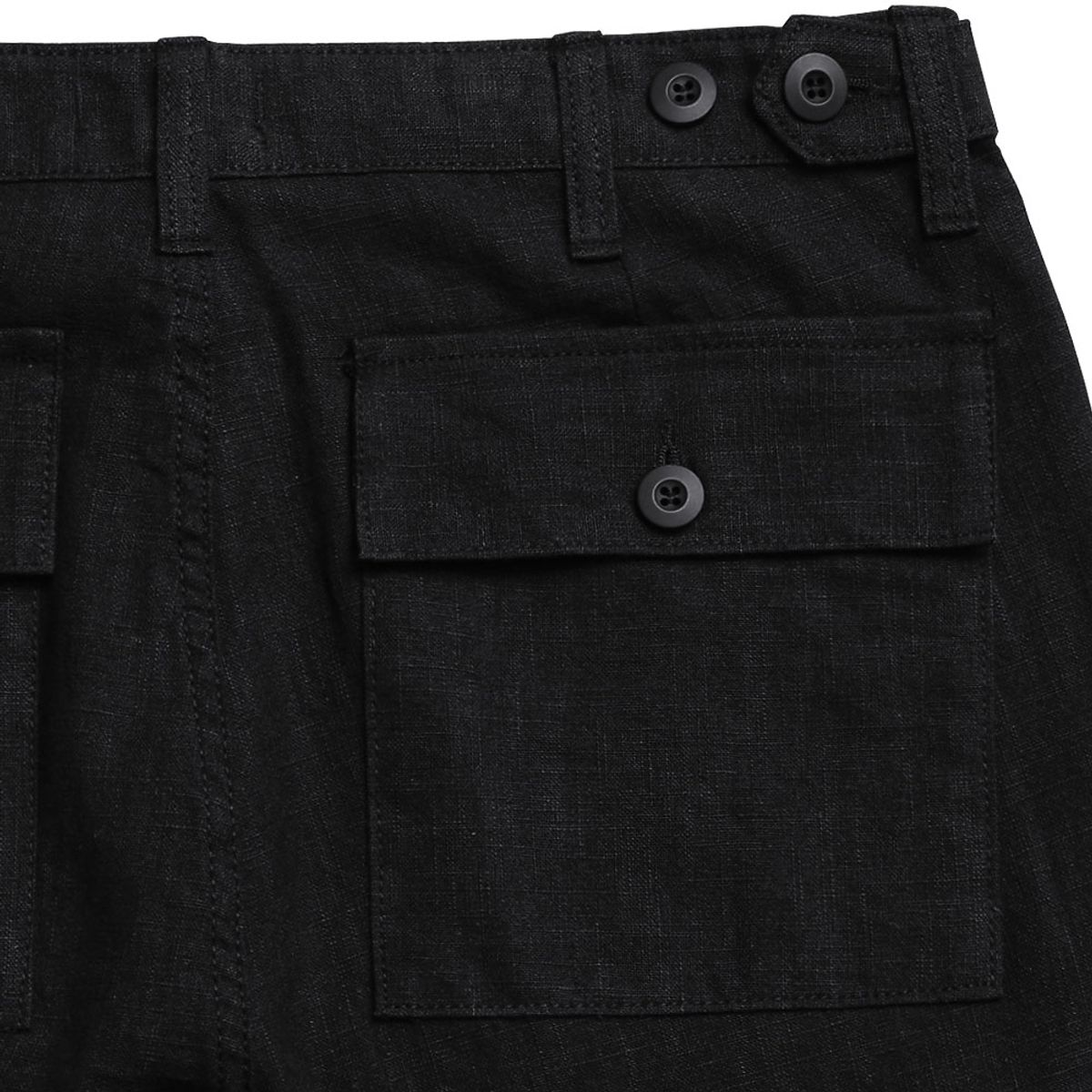 솔티(SORTIE) Utility Linen Fatigue Pants (Black)