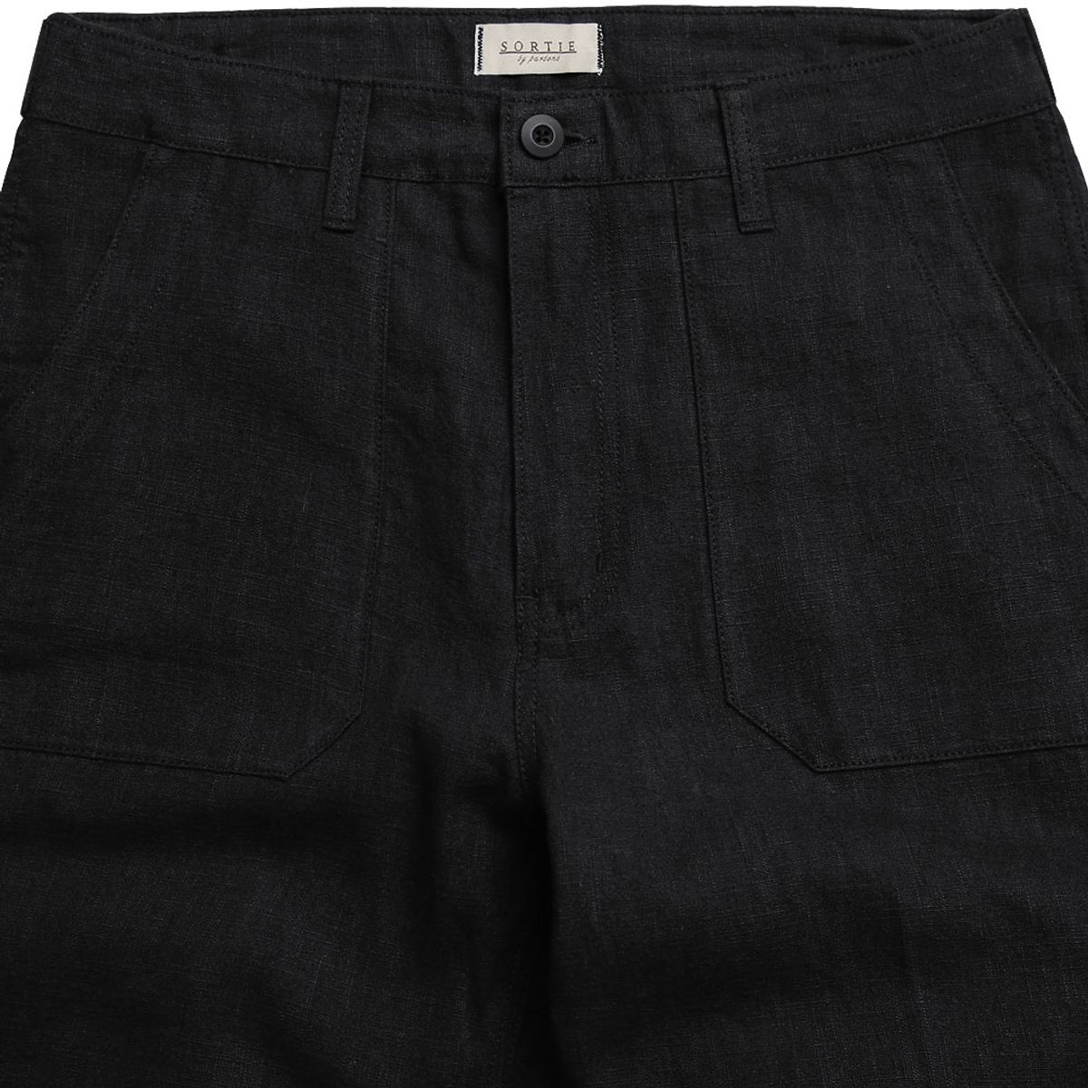 솔티(SORTIE) Utility Linen Fatigue Pants (Black)