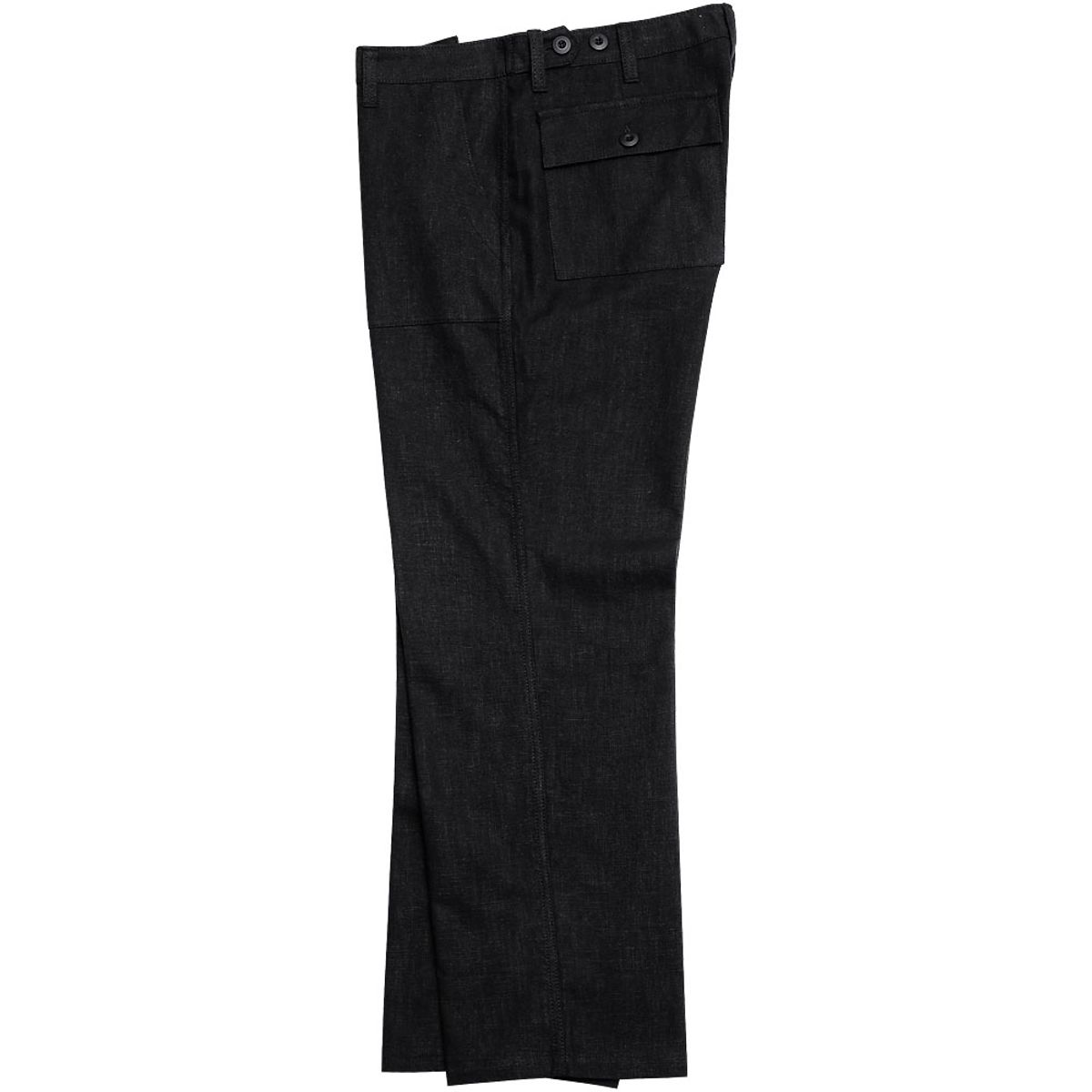 솔티(SORTIE) Utility Linen Fatigue Pants (Black)