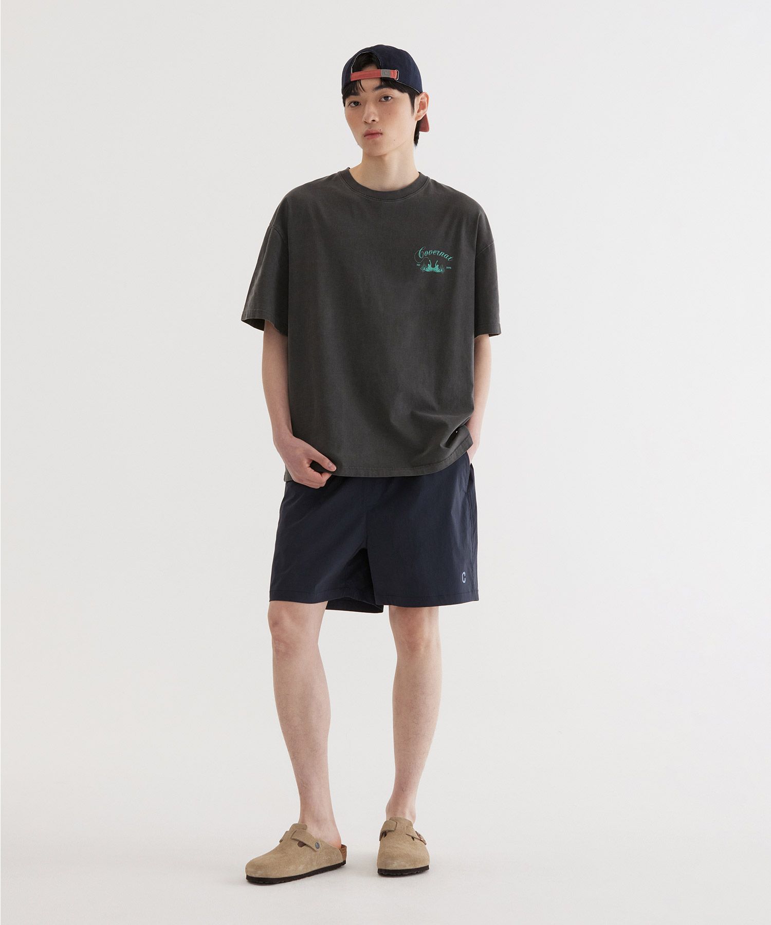 COVERNATのSurfer Dying Graphic T-Shirt 全2色 MUSINSA | COVERNAT Surfer Dying Graphic T-Shirt Charcoal