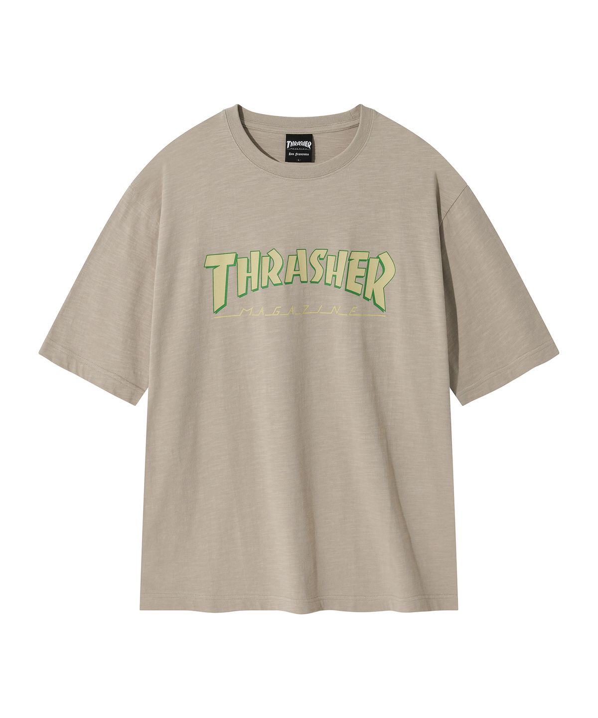 트레셔(THRASHER) 2도 매거진 슬럽 반팔 티셔츠 베이지