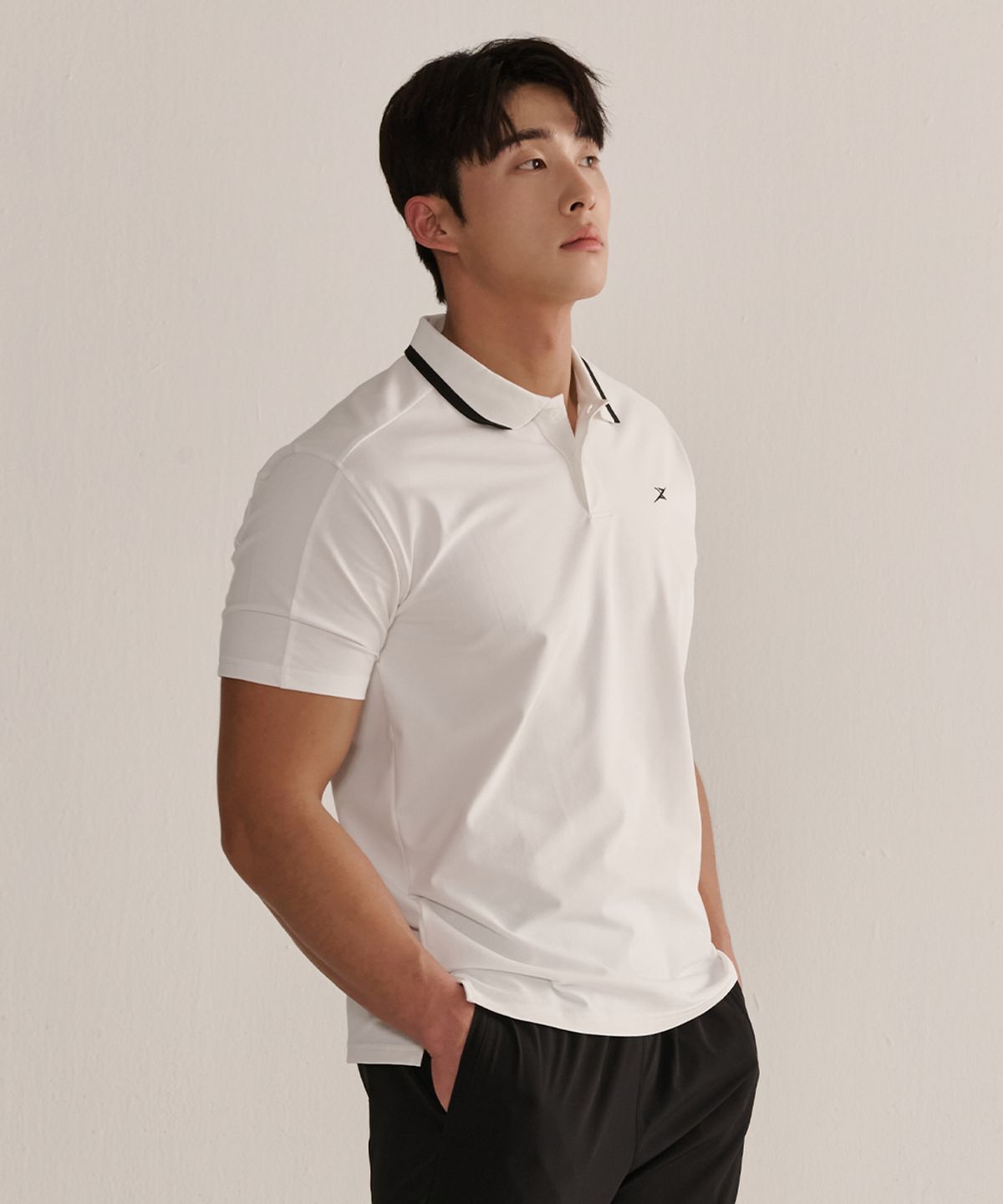 나인제트(NINEZ) 퀵 드라이 스판 머슬핏 카라티_2color