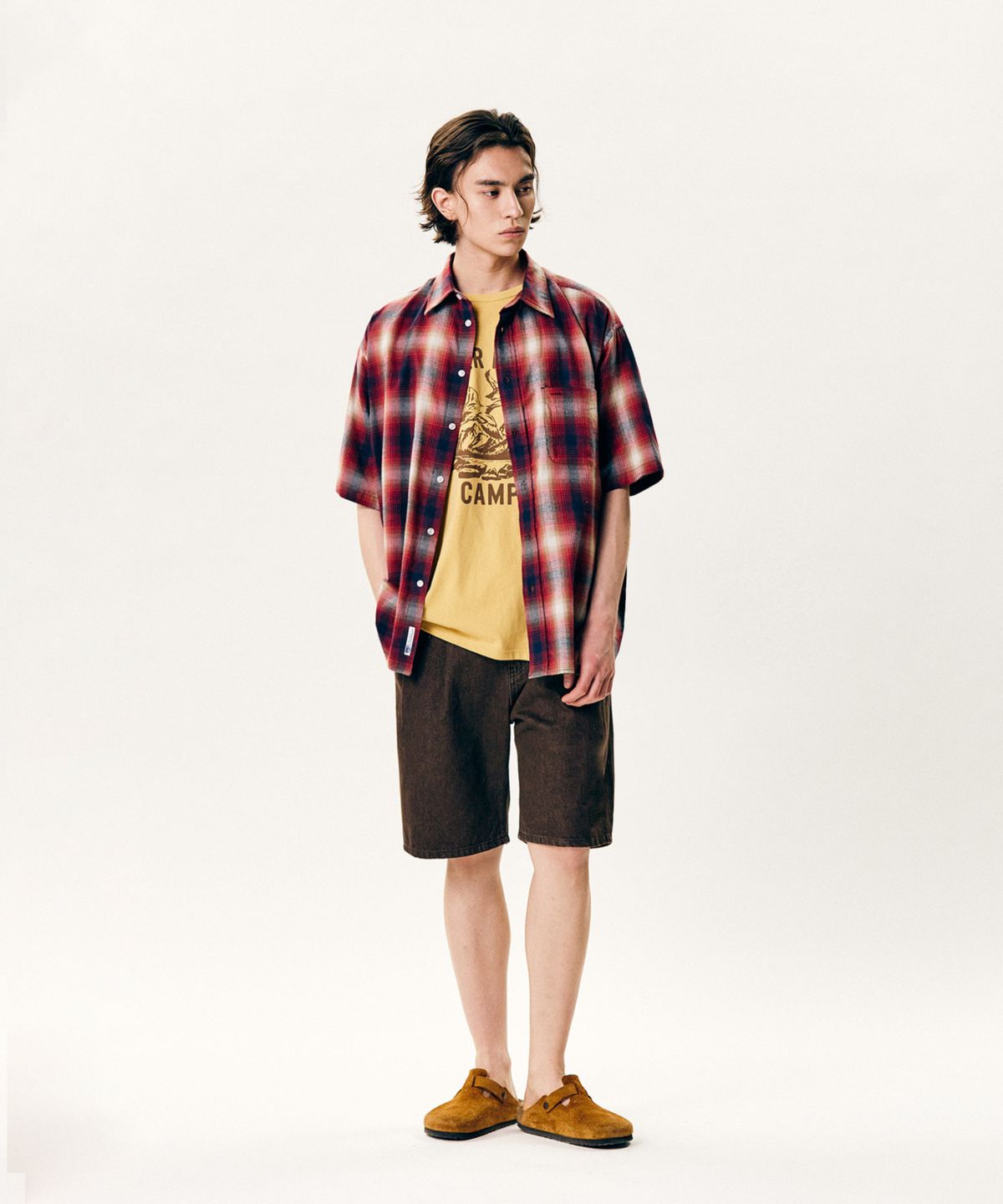 에스피오나지(ESPIONAGE) Duck Camp Heavyweight Tee Vintage Yellow