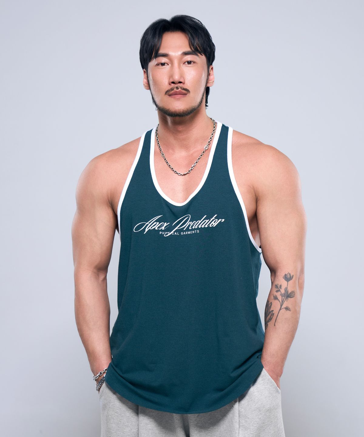 피지컬가먼츠(PHYSICAL GARMENTS) P2518 컬시브 머슬탑나시 [4COLOR]