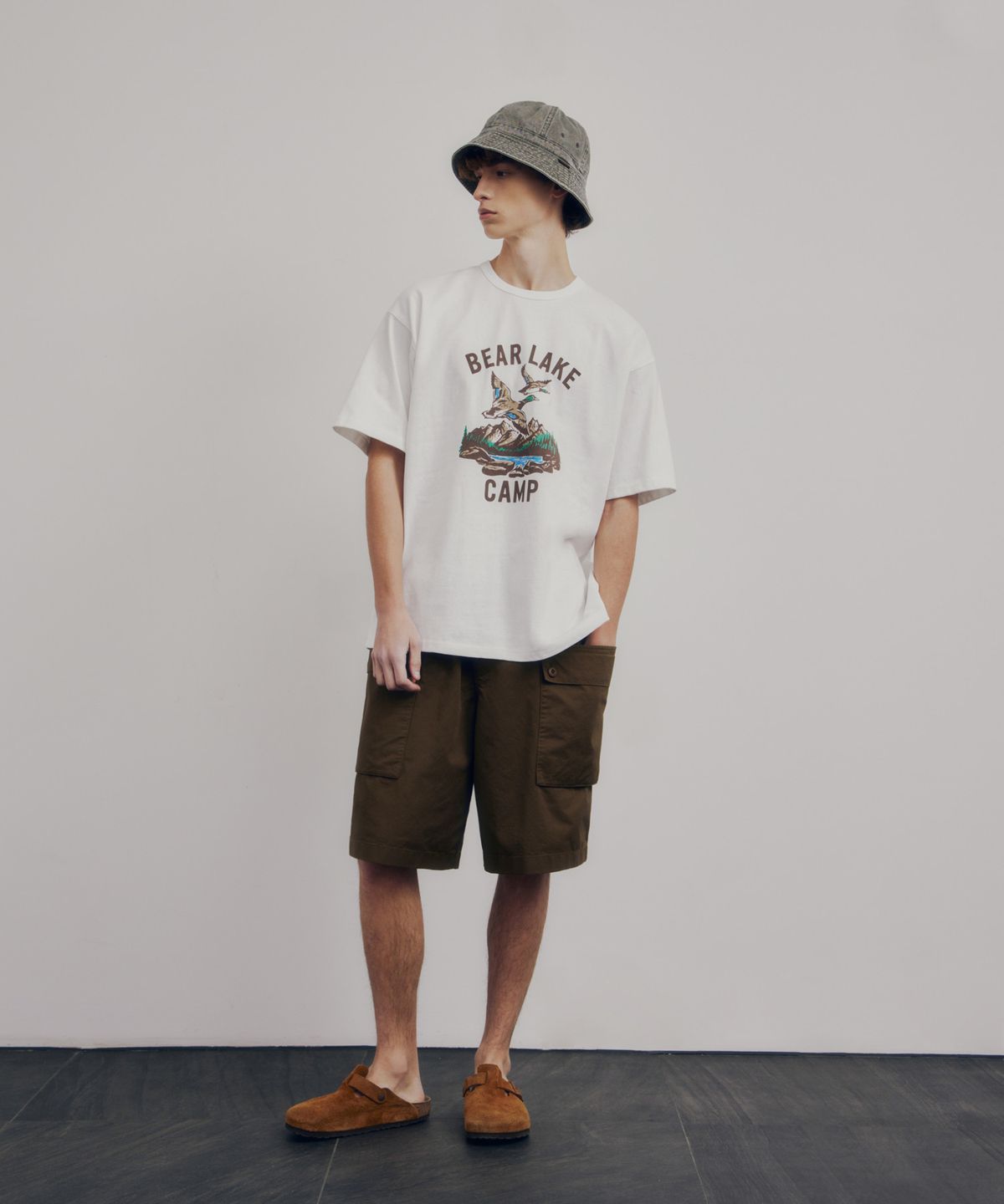 에스피오나지(ESPIONAGE) Duck Camp Heavyweight Tee Off White