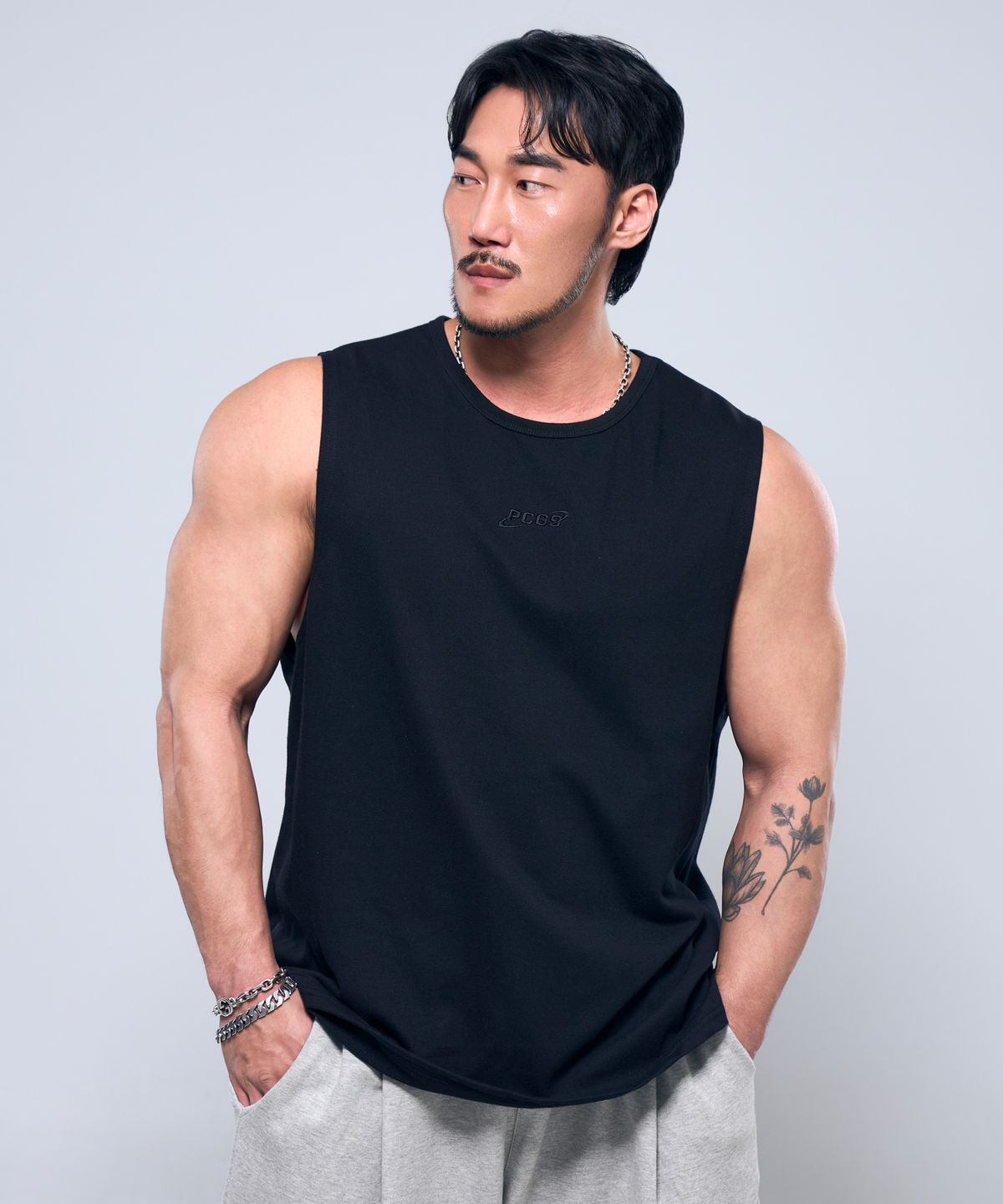 피지컬가먼츠(PHYSICAL GARMENTS) P2533 라이트싱글 데일리 나시 [4COLOR]