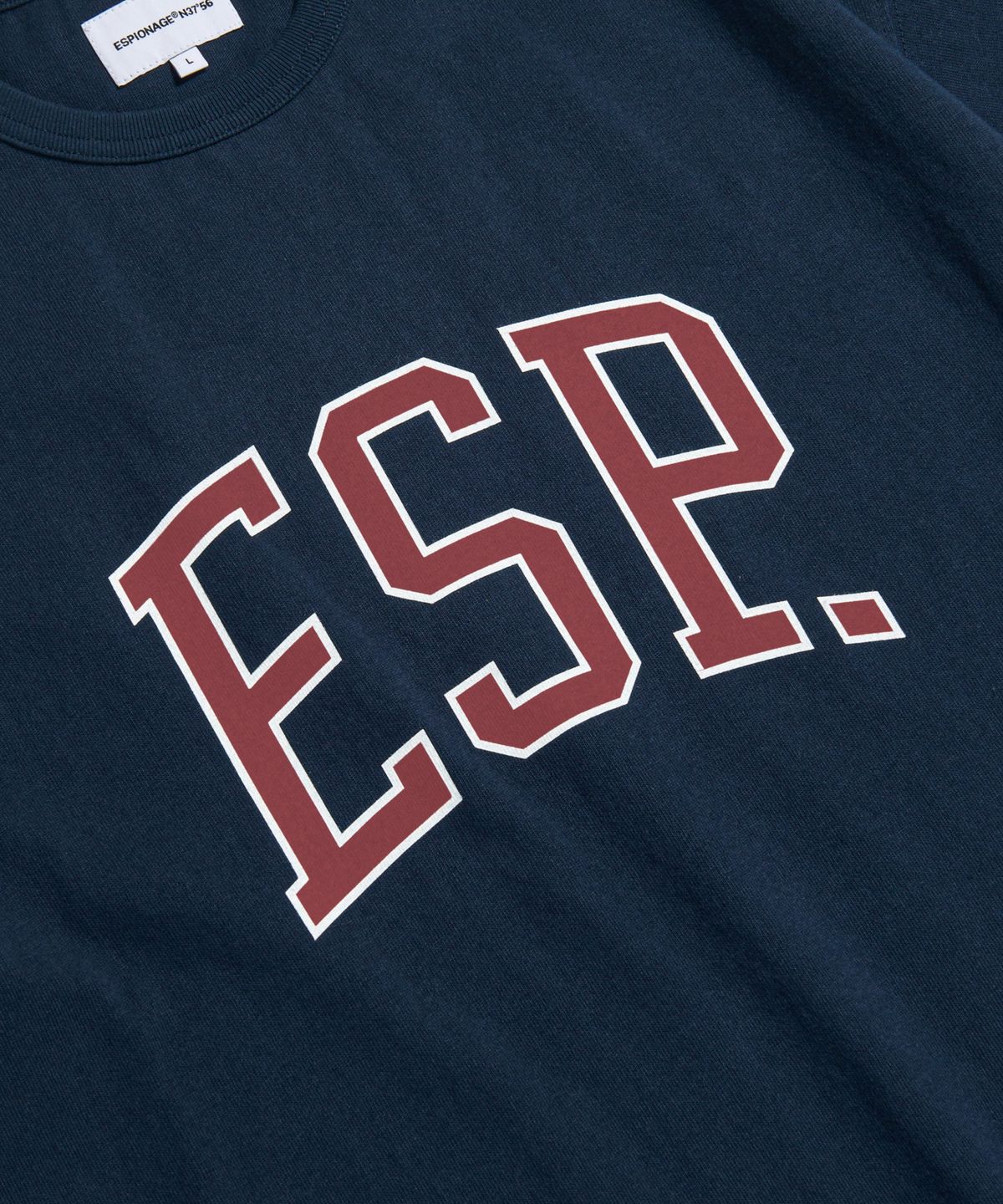 에스피오나지(ESPIONAGE) ESP.College Logo Heavyweight Tee Navy