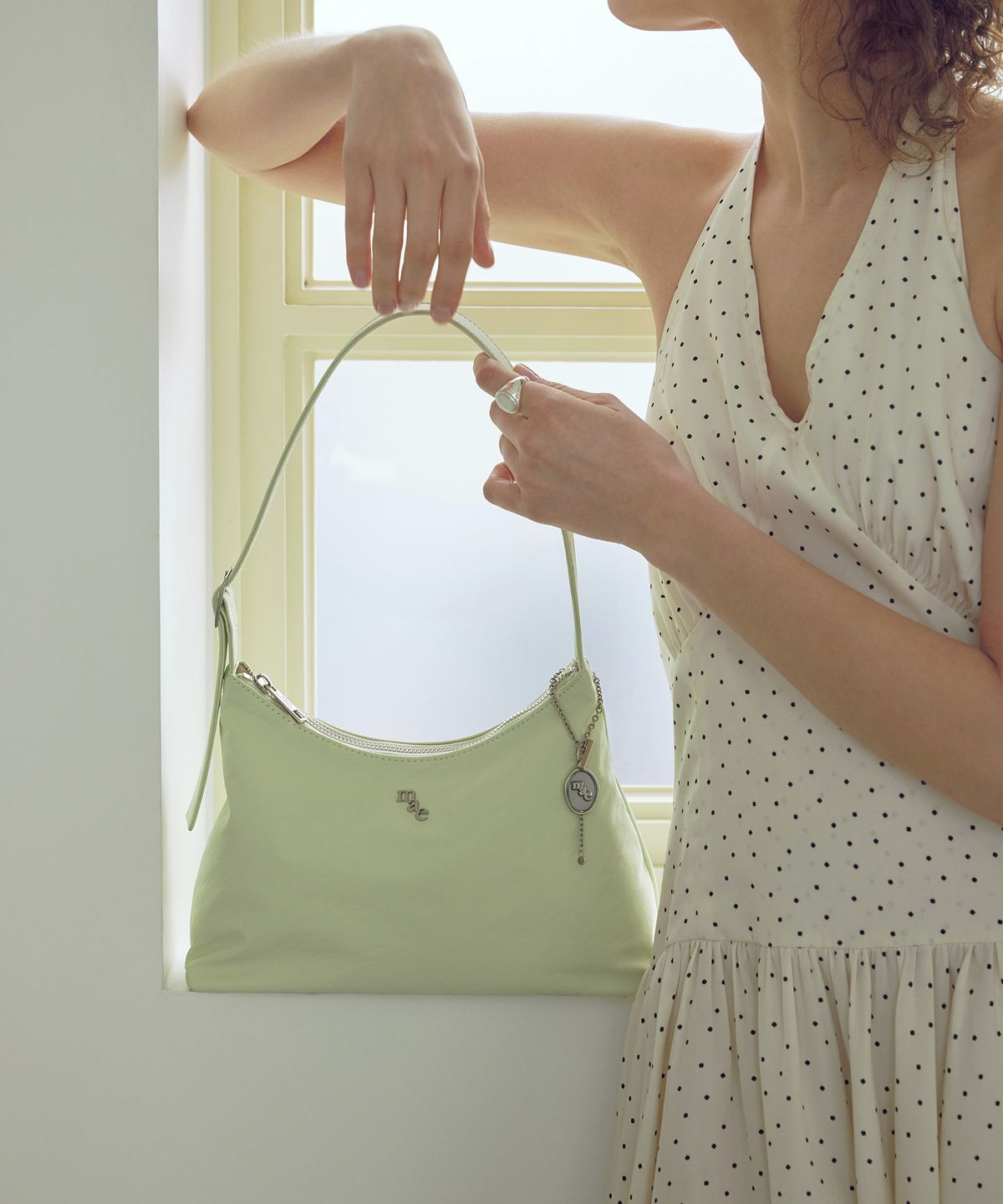 무쿠앤에보니(MUCU AND EBONY) Floaty Bag _ Apple Mint
