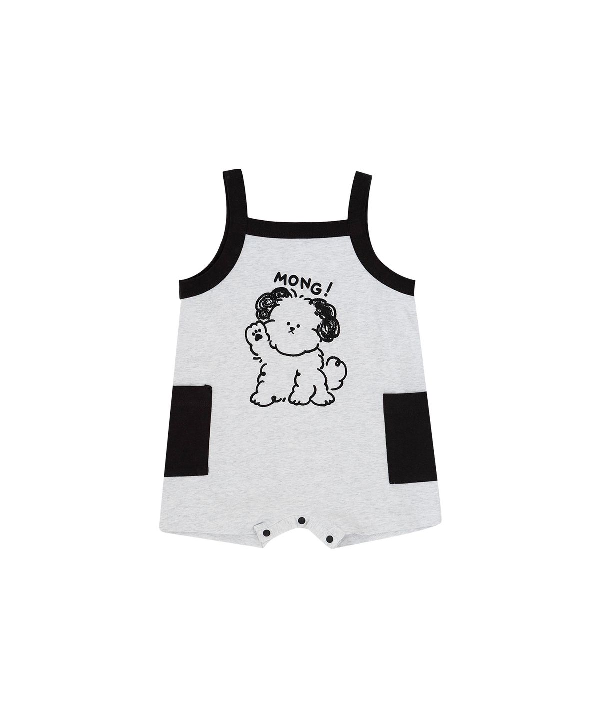 유비맘클로젯(UBMOM CLOSET) 몽지 나시 롬퍼 차콜 C2HL1501-CH