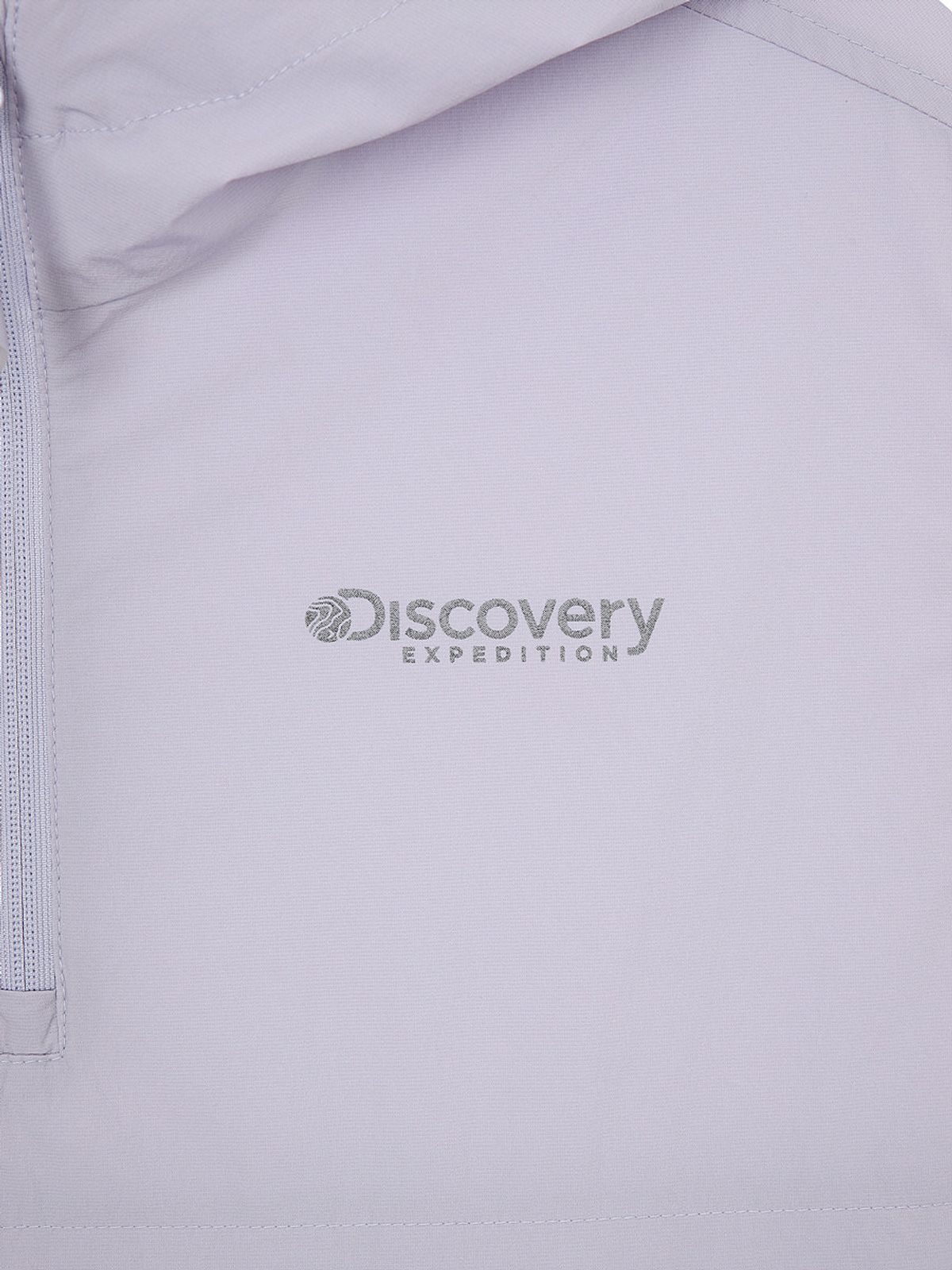 디스커버리 키즈(DISCOVERY KIDS) 키즈 프레시벤트 경량 우븐 후드 트레이닝 반팔 아노락 (L.VIOLET)