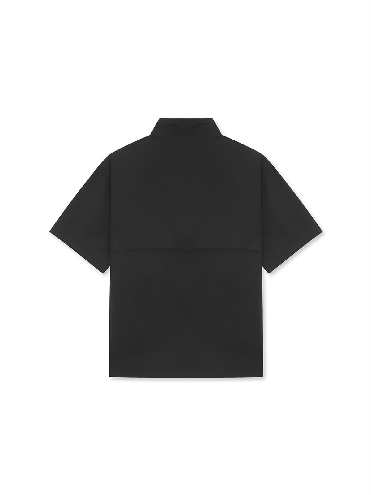 디스커버리 키즈(DISCOVERY KIDS) 키즈 프레시벤트 경량 우븐 하이넥 트레이닝 반팔 아노락 (BLACK)