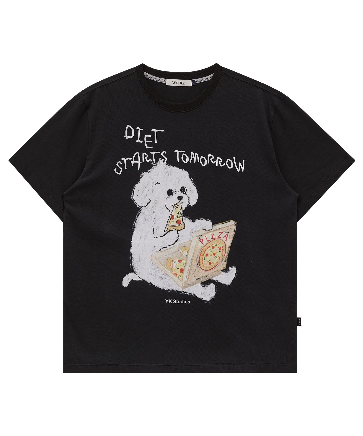 ★WAIKEI★ Diet Starts Tomorrow Short Sleeve T-shirt YKBE02T MUSINSA | WAI KEI Diet Starts Tomorrow Short Sleeve T-shirt