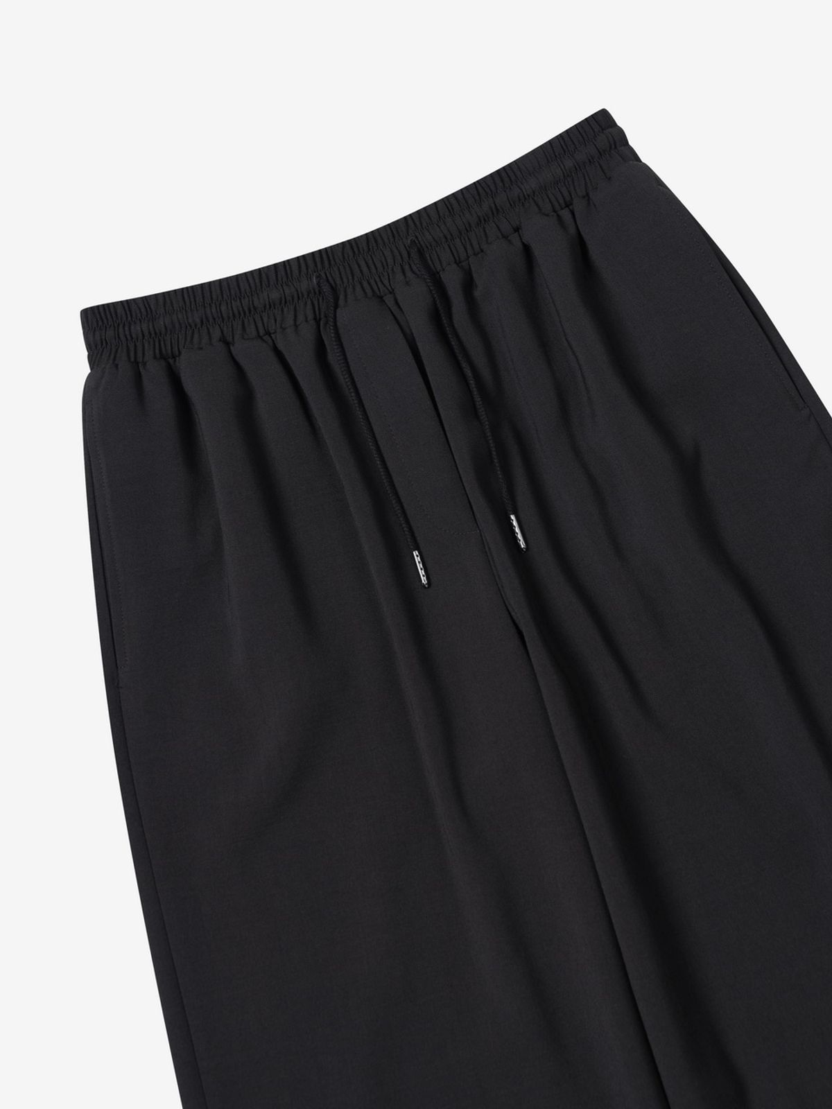 엘유브이엠(LUVM) WIDE LONG BANDING PANTS_BLACK