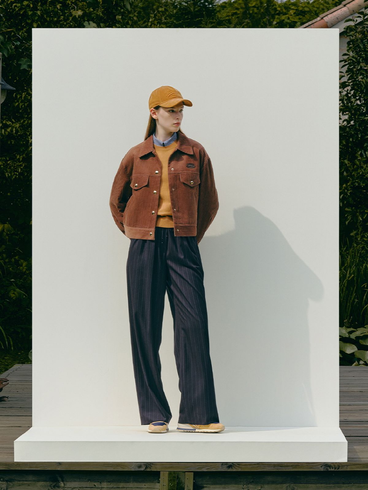 엘유브이엠(LUVM) WIDE LONG BANDING PANTS_STRIPE