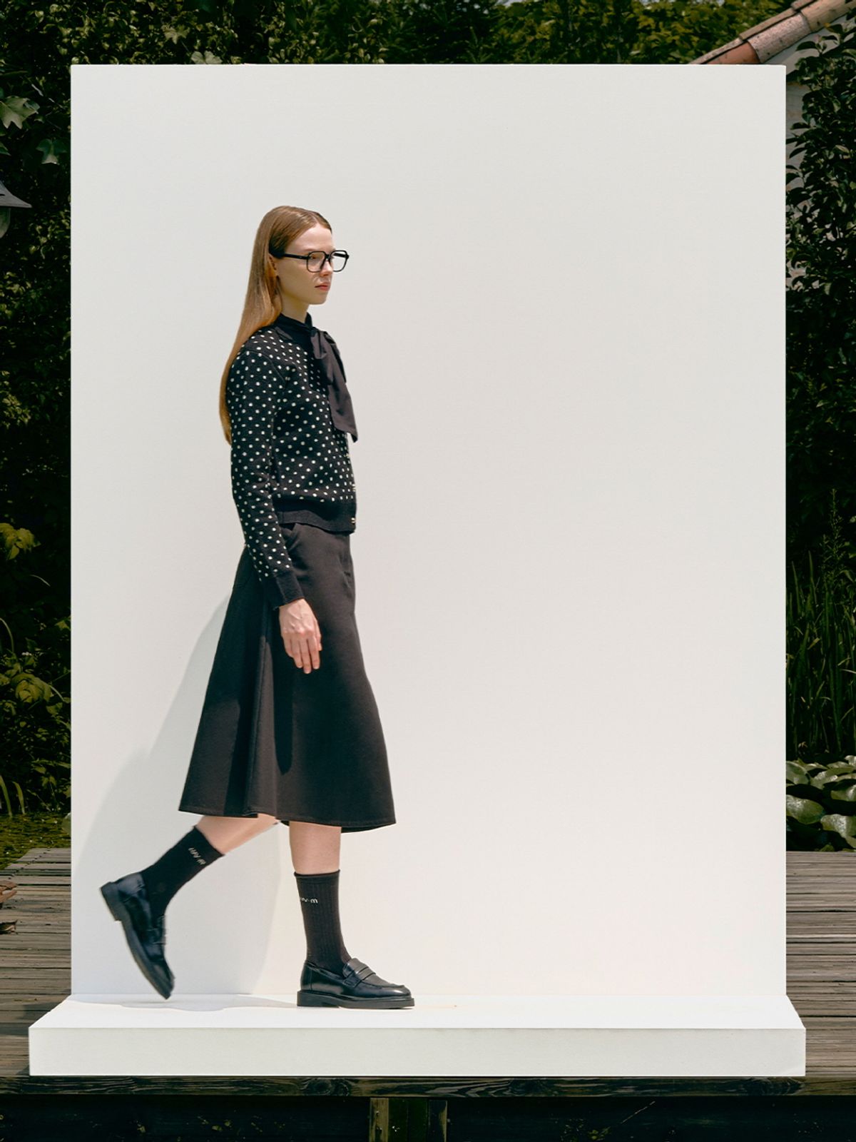 엘유브이엠(LUVM) COTTON FULL SKIRT_BLACK