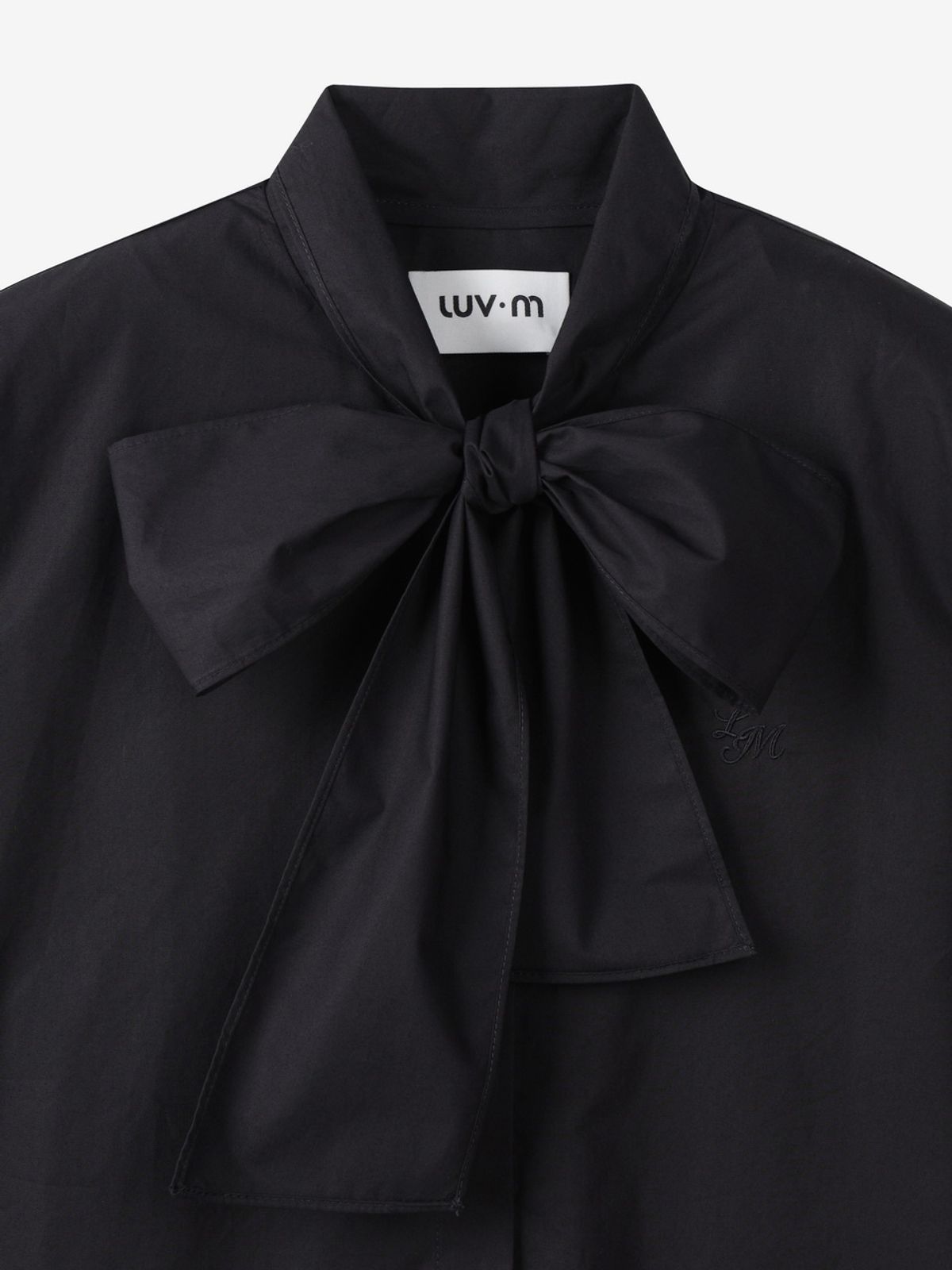 엘유브이엠(LUVM) COTTON TIE SHIRTS_BLACK