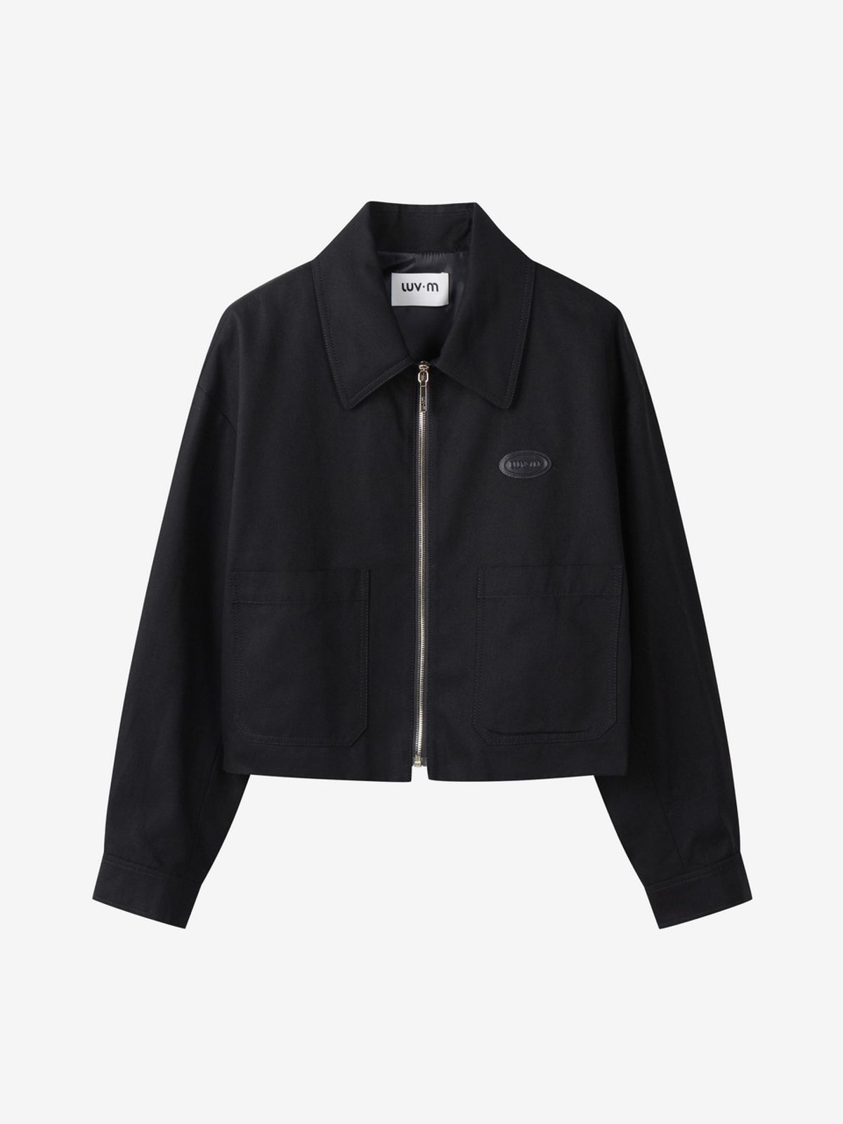 엘유브이엠(LUVM) COTTON CROPPED JACKET_BLACK
