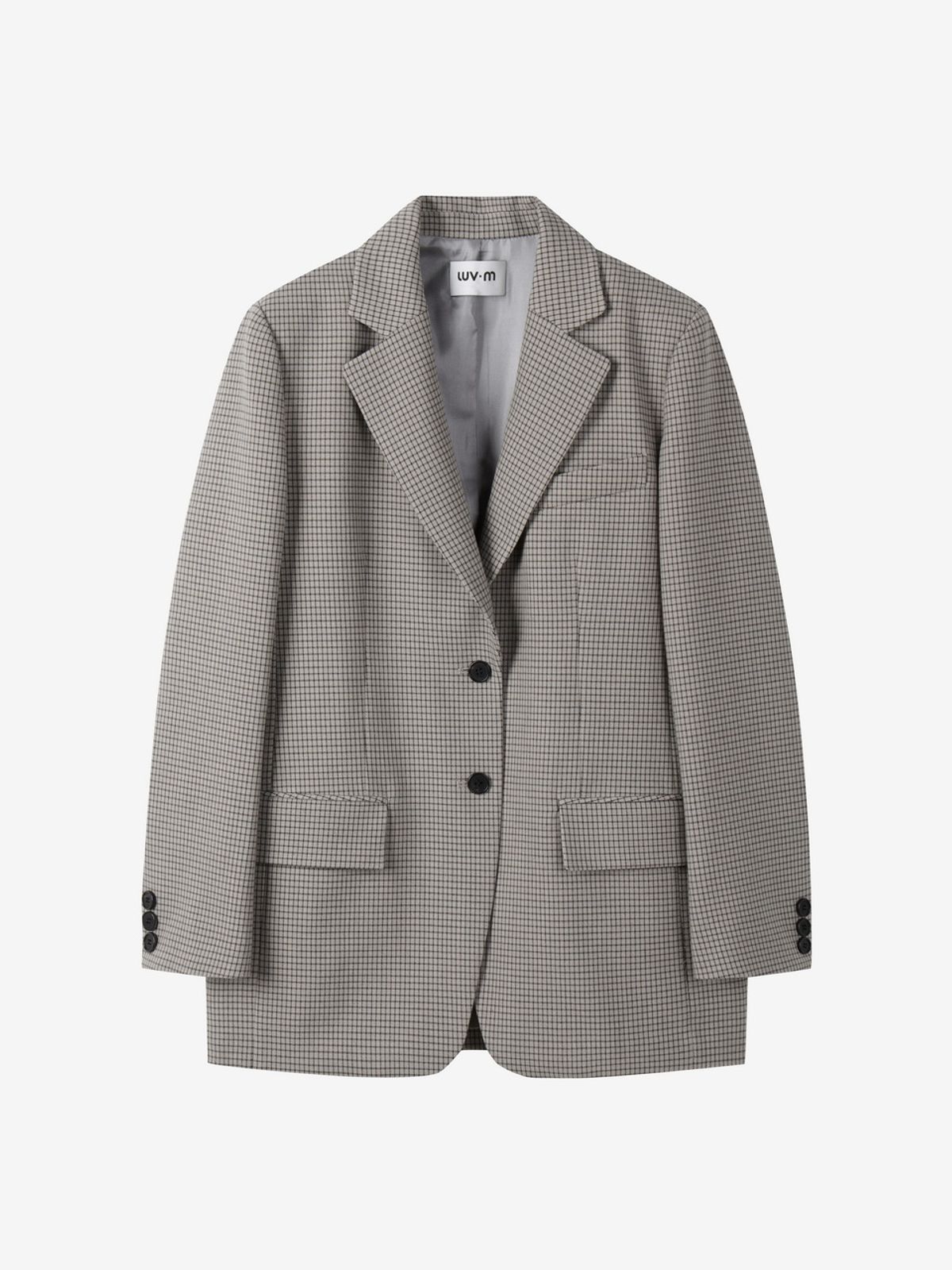 엘유브이엠(LUVM) BOXY TAILORED JACKET_CHECKED FABRIC