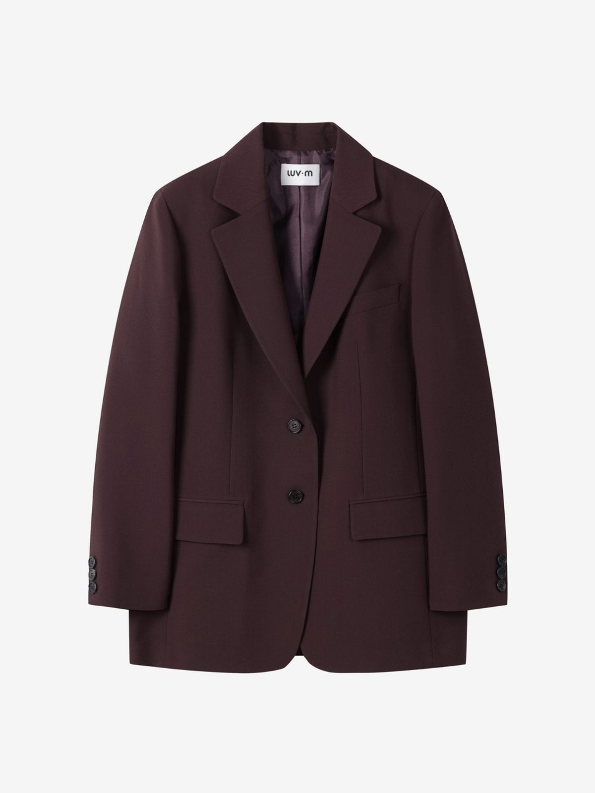 엘유브이엠(LUVM) BOXY TAILORED JACKET_WINE