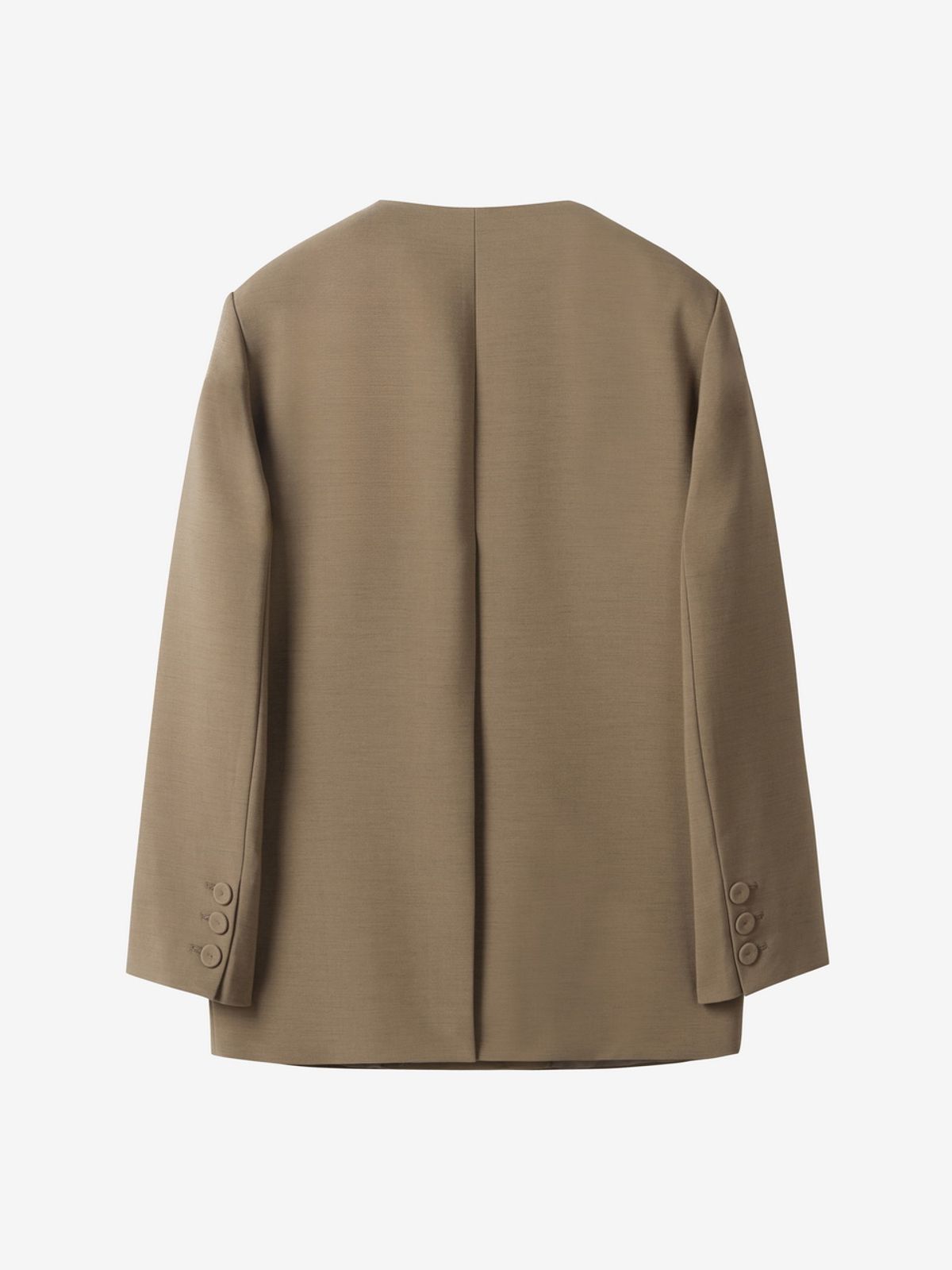 엘유브이엠(LUVM) OVERSIZED COLLARLESS JACKET_CAMEL