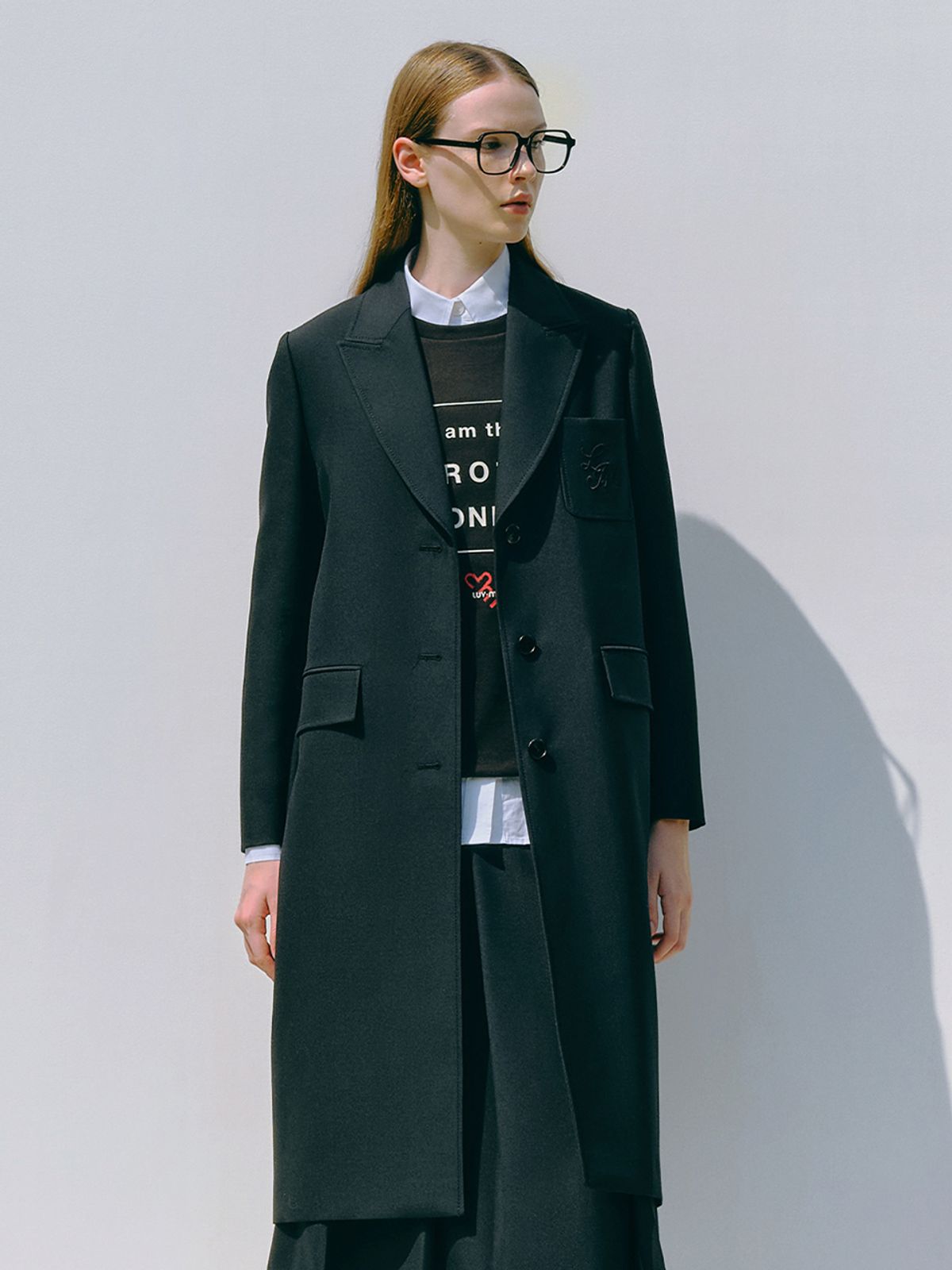 엘유브이엠(LUVM) DOUBLE BREASTED WOOL JACKET_BLACK