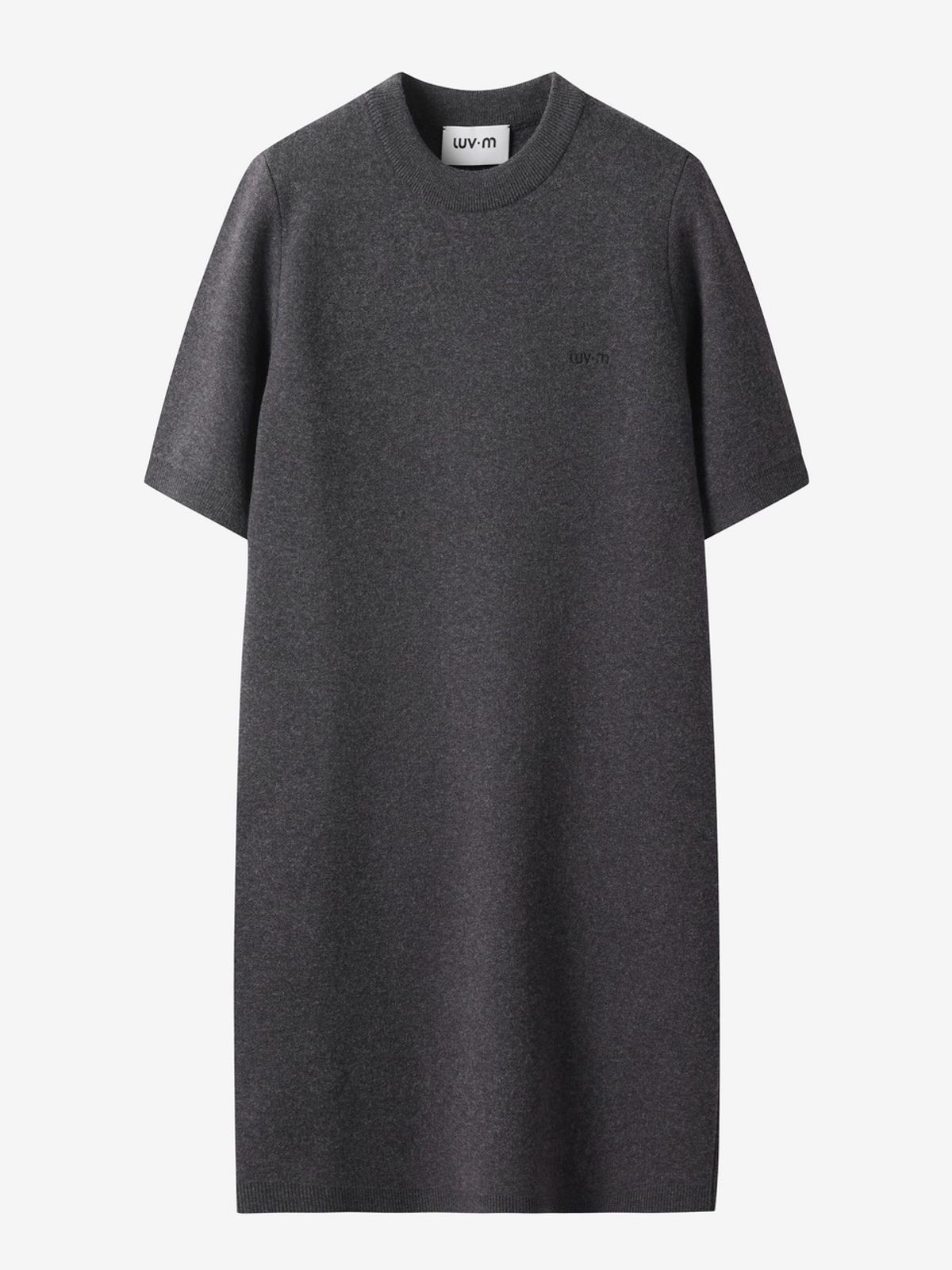 엘유브이엠(LUVM) WOOL KNIT DRESS_CHARCOAL GRAY
