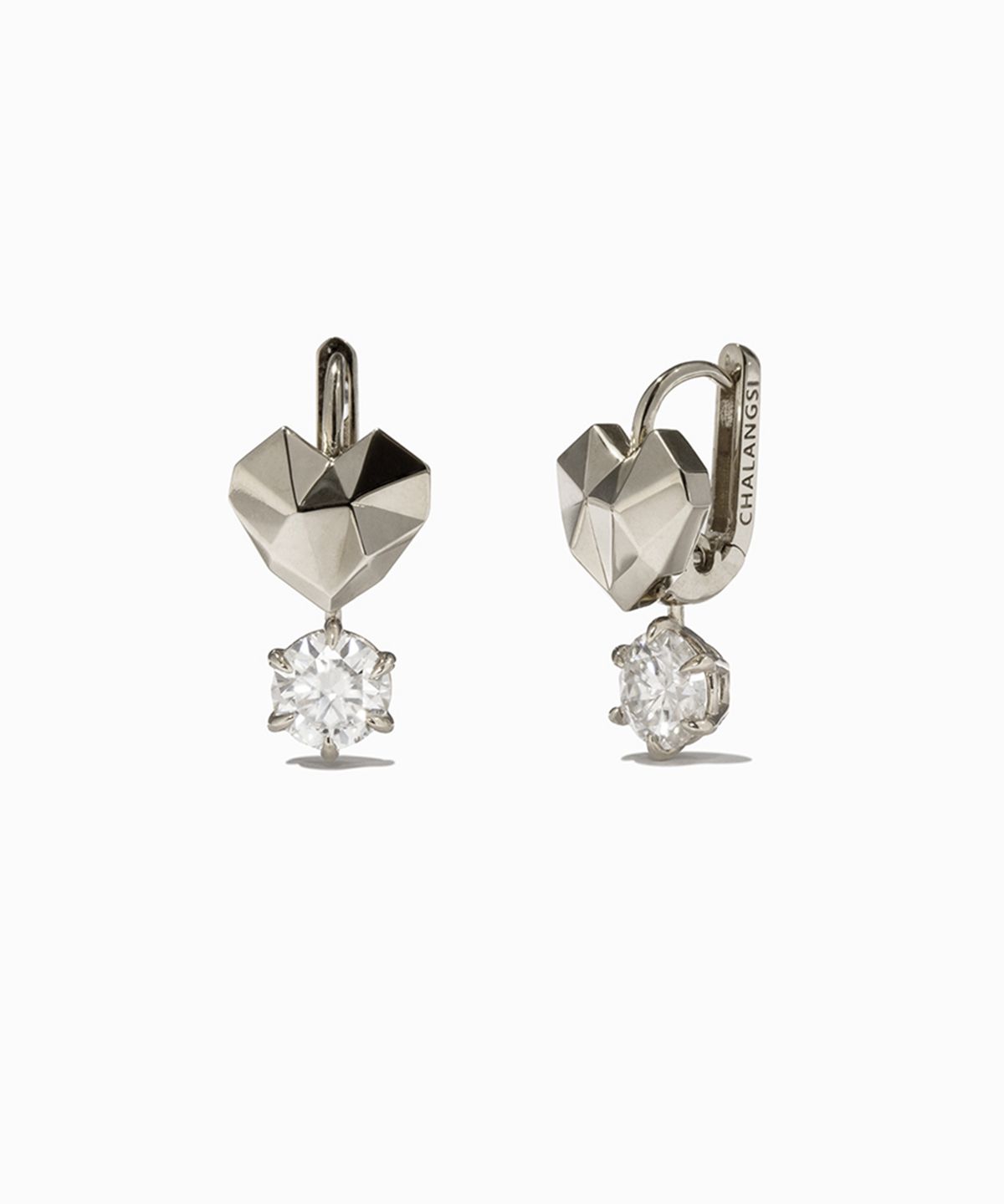 찰랑시(CHALANGSI) 각하트 멀티 원터치 귀걸이 925 Silver