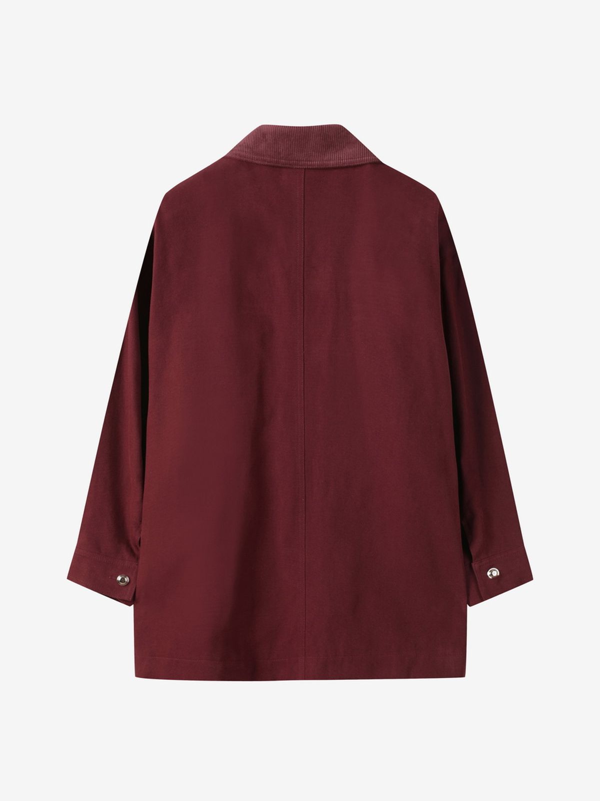 엘유브이엠(LUVM) SUEDE COLLAR MIDI JACKET_WINE