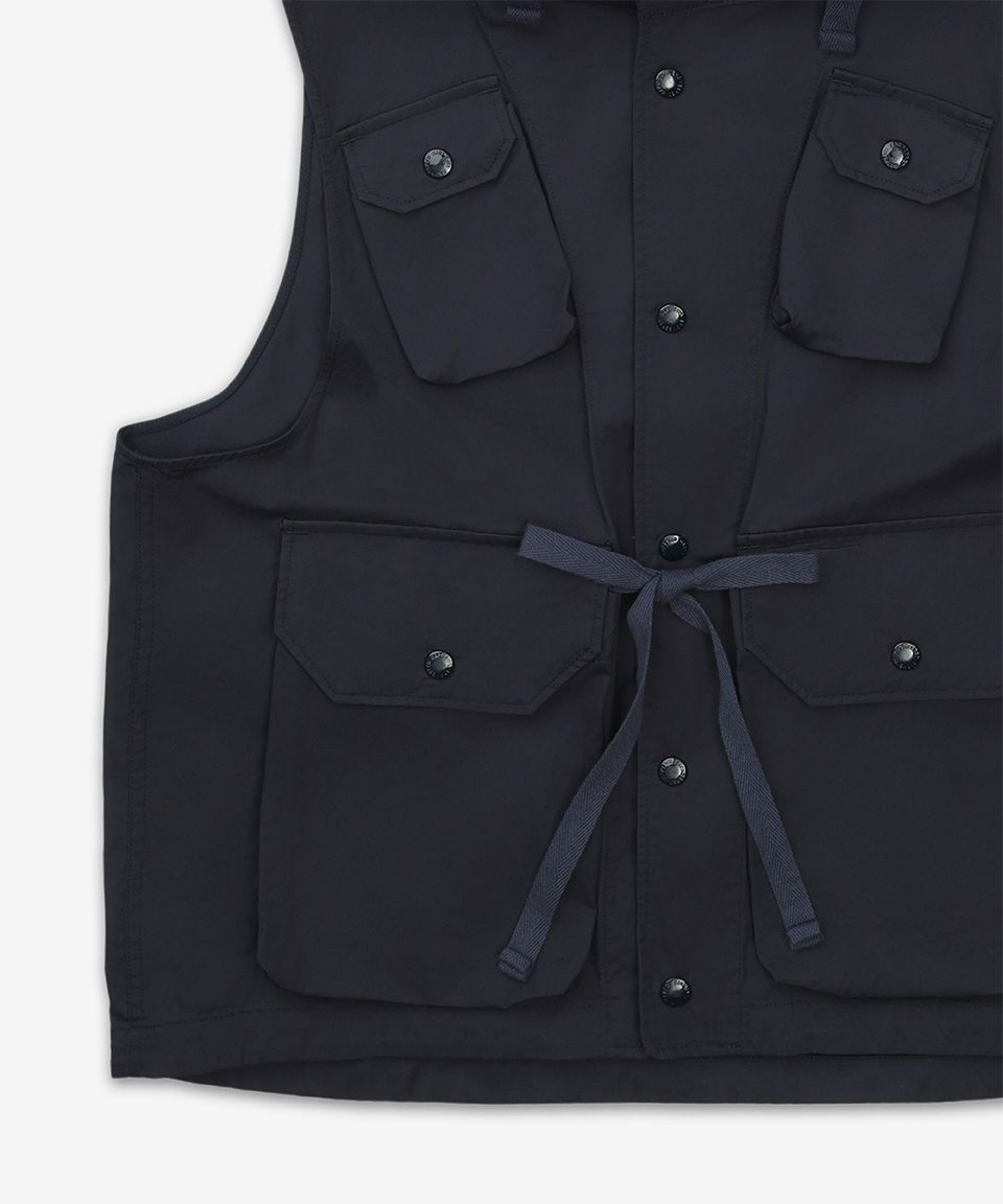 ENGINEERED GARMENTS フード付きベスト M ネイビー MUSINSA公式 | ENGINEERED GARMENTS フィールドベスト - ダーク