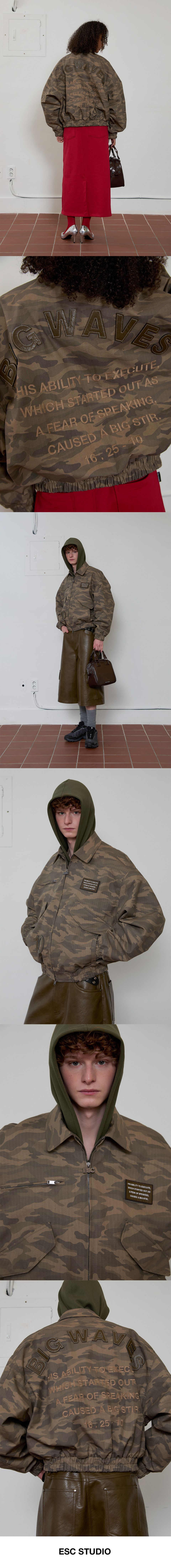 MUSINSA | ESC STUDIO big waves blouson (camo)