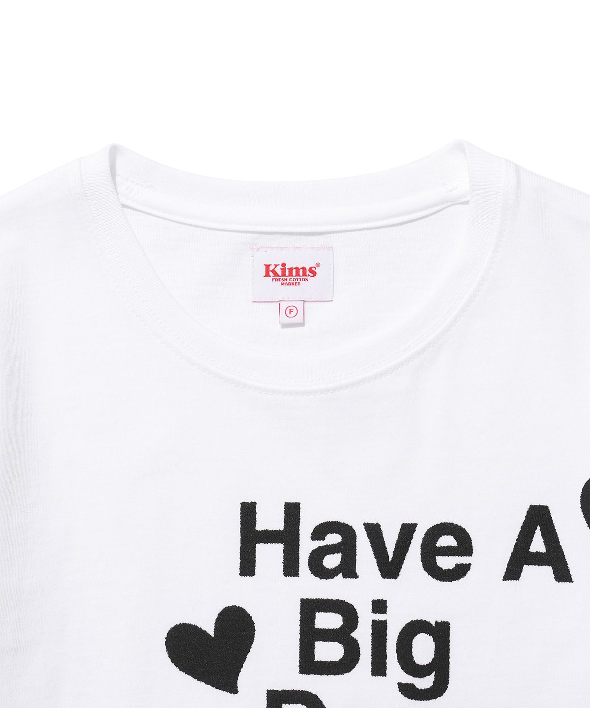 킴스 프레시 코튼 마켓(KIMS FRESH COTTON MARKET) Four Heart Logo Tee White