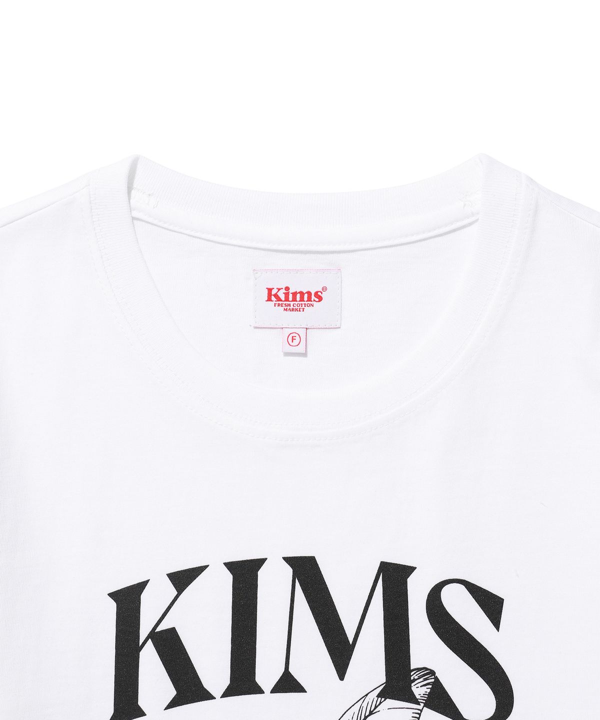 킴스 프레시 코튼 마켓(KIMS FRESH COTTON MARKET) (Unisex) Lemon Sketch Tee White