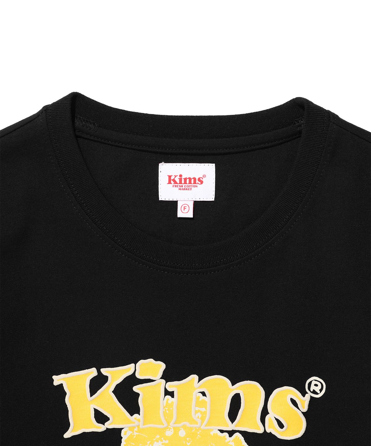킴스 프레시 코튼 마켓(KIMS FRESH COTTON MARKET) (Unisex) Popcorn Flower Tee Black