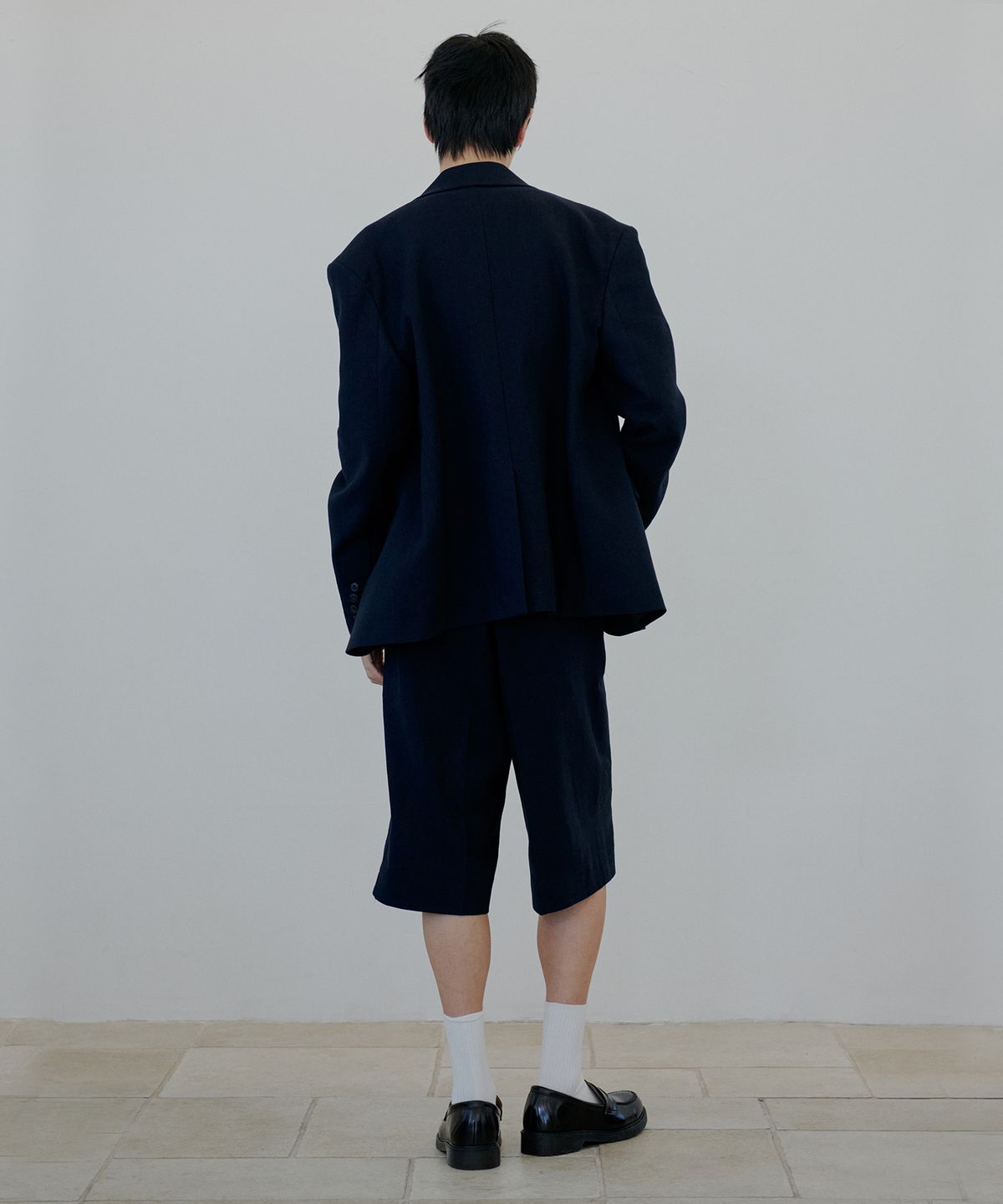 누아클레(NUAKLE) (m) 린넨 자켓_네이비