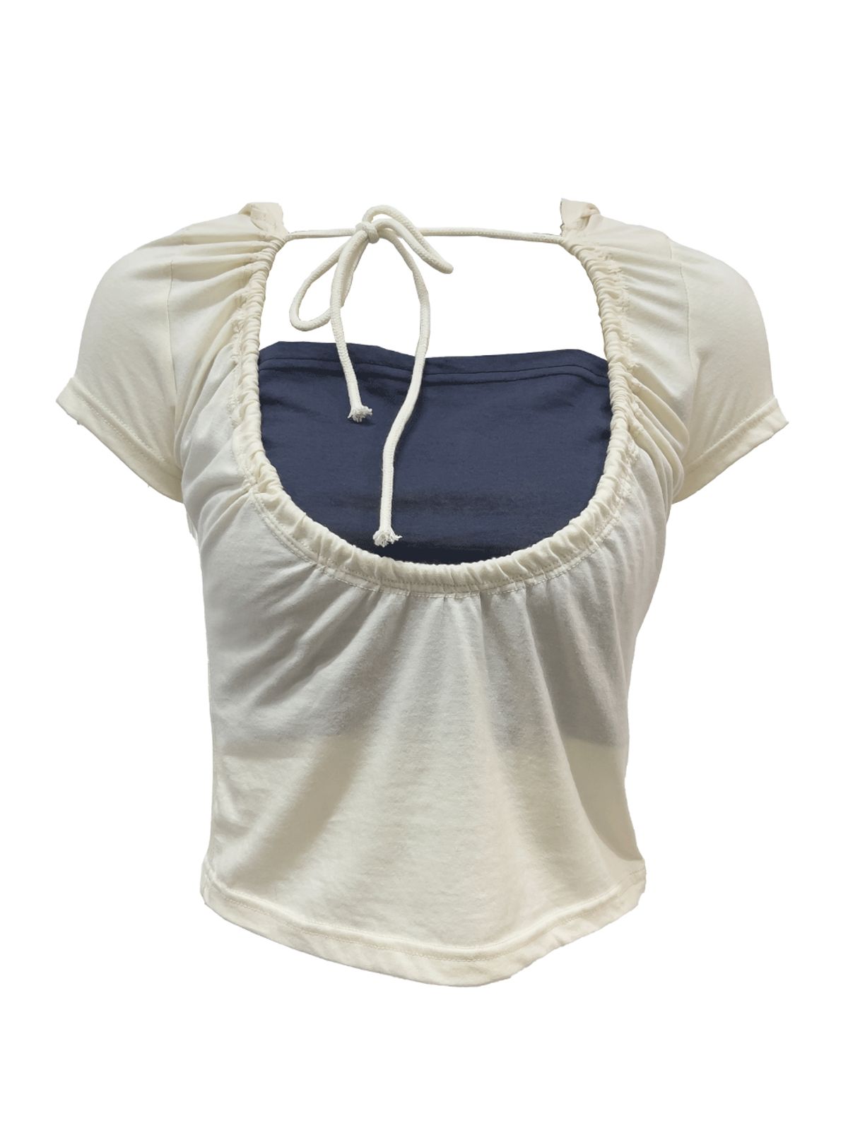 쎄쎄쎄(SETSETSET) LUNA VEIL HOODIE T-SHIRTS IVORY