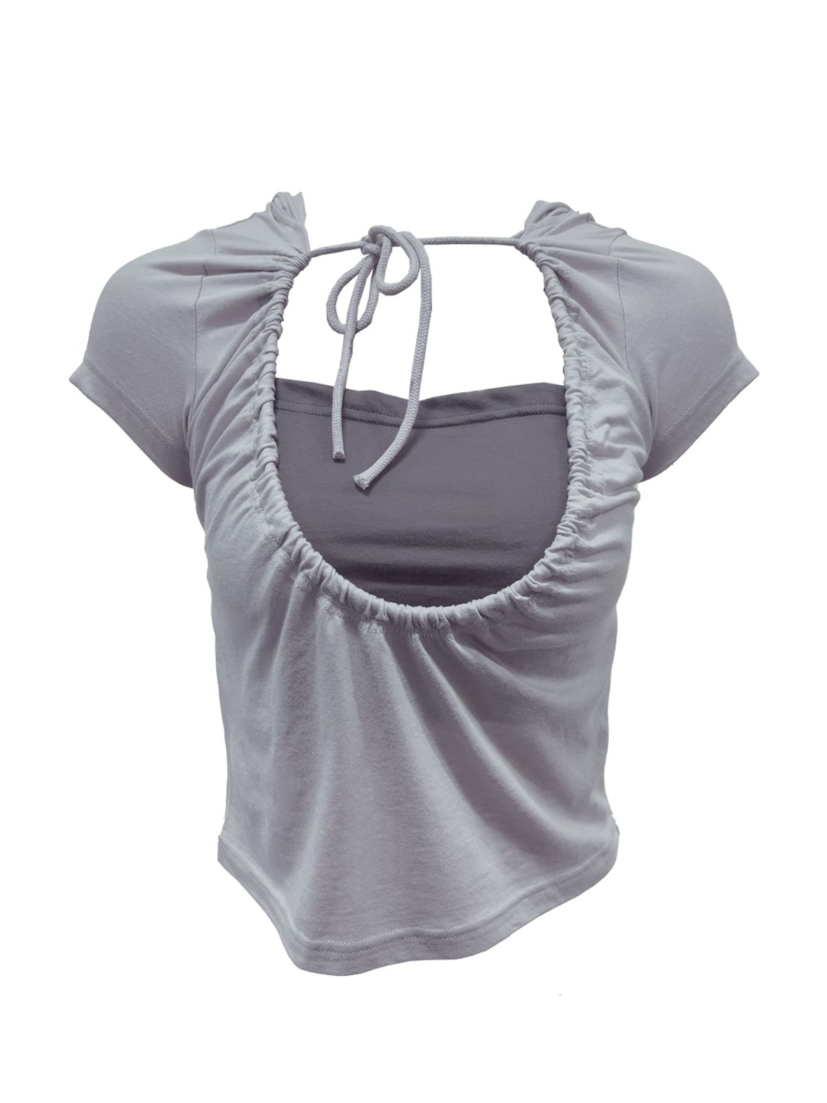 쎄쎄쎄(SETSETSET) LUNA VEIL HOODIE T-SHIRTS LAVENDER